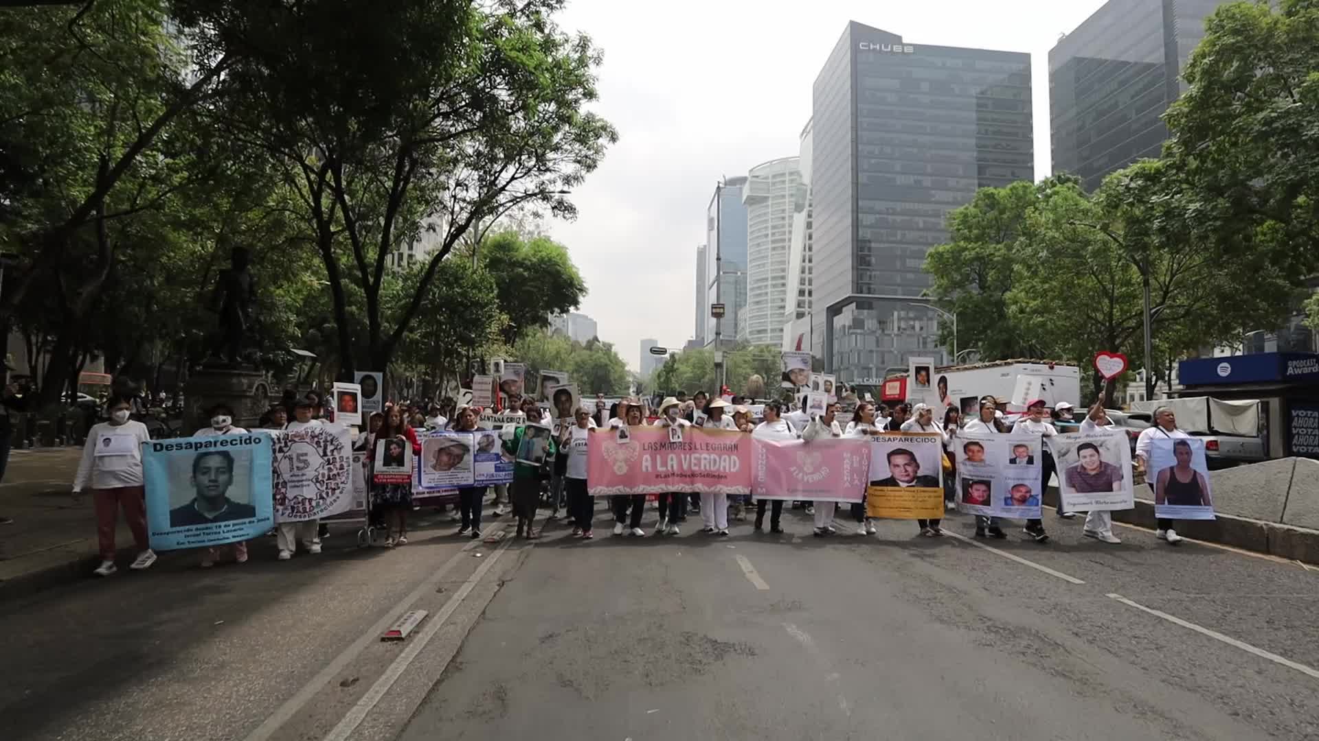 XIII National March for Dignity, national march May 10 in CDMX for the disappeared in the country.