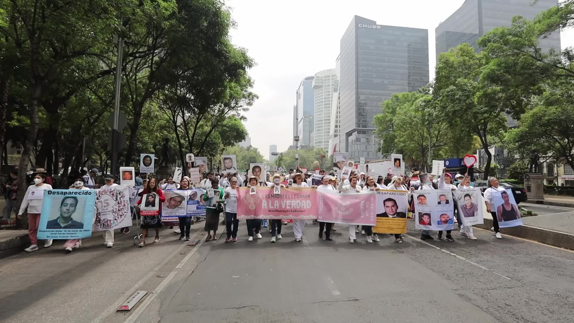 XIII National March for Dignity, national march May 10 in CDMX for the disappeared in the country.