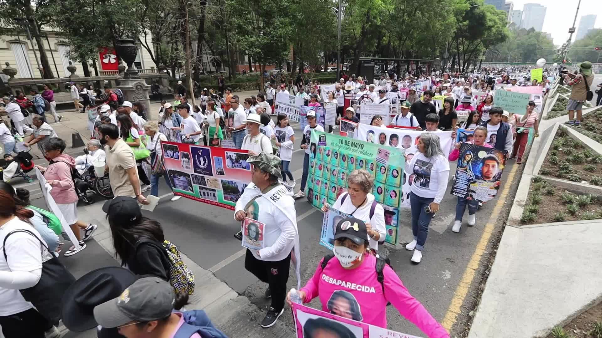 XIII National March for Dignity, national march May 10 in CDMX for the disappeared in the country.