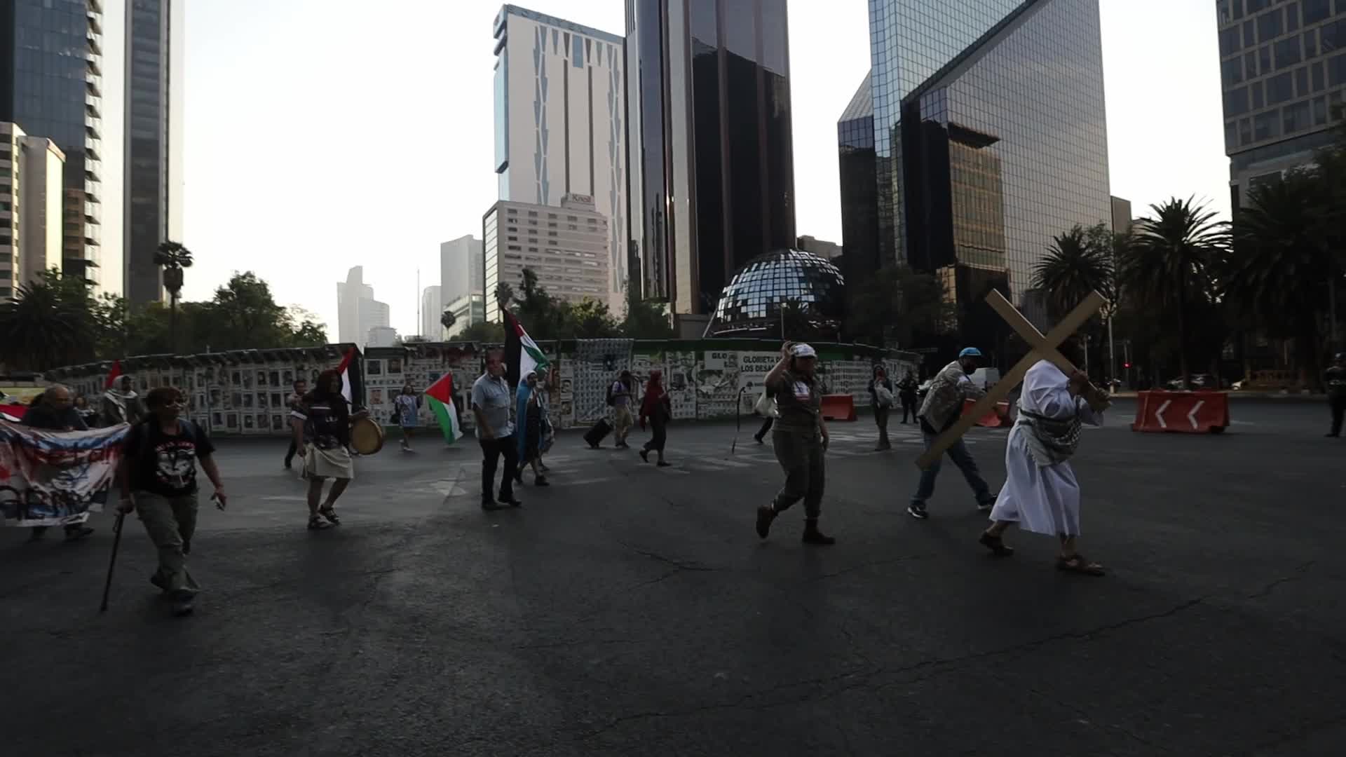 Demonstration in support of Venezuela after the capture of Nicolas Maduro.
