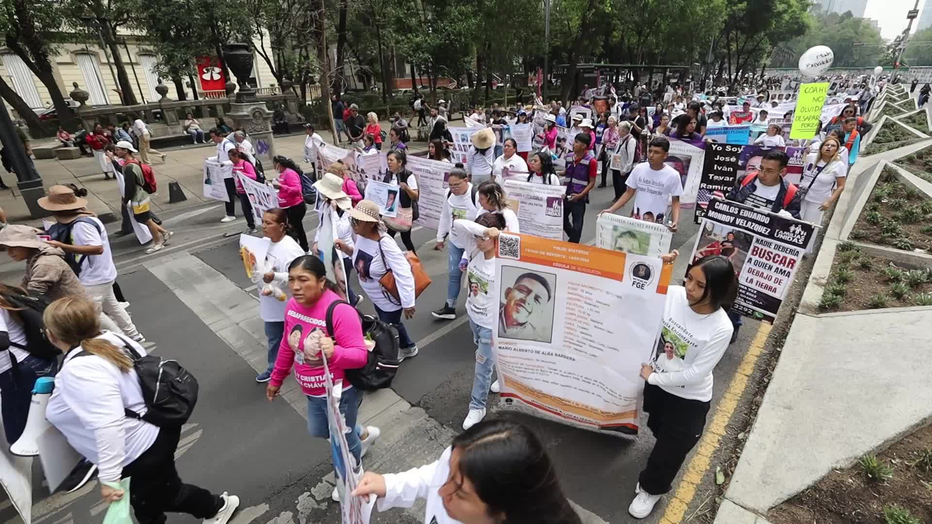 XIII National March for Dignity, national march May 10 in CDMX for the disappeared in the country.