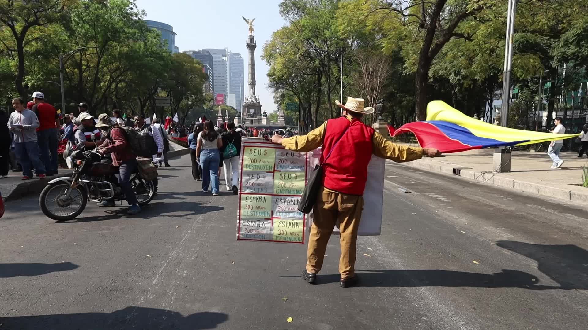 Demonstration in support of Venezuela after the capture of Nicolas Maduro.