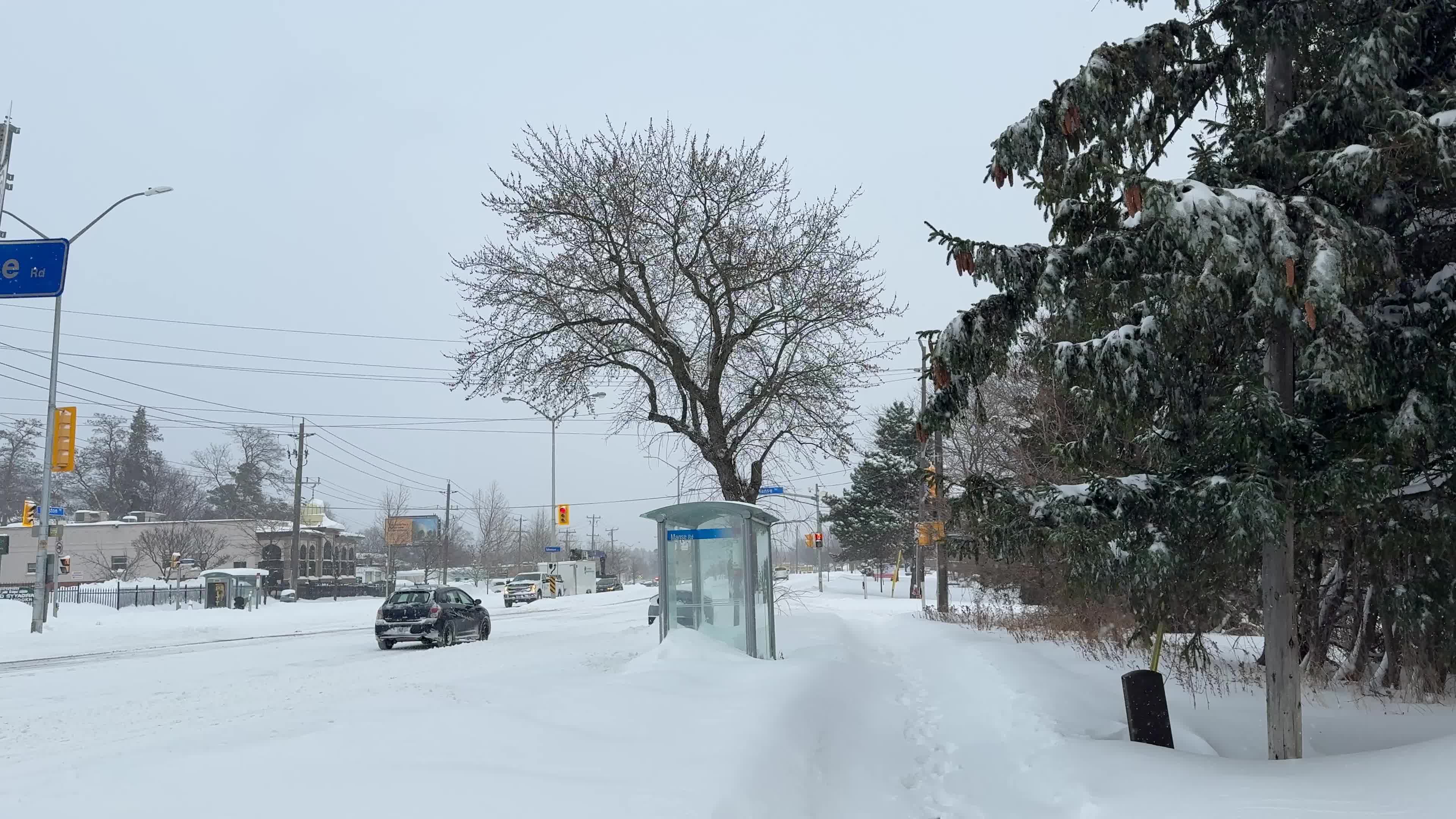 Snowstorm in Toronto, Canada 