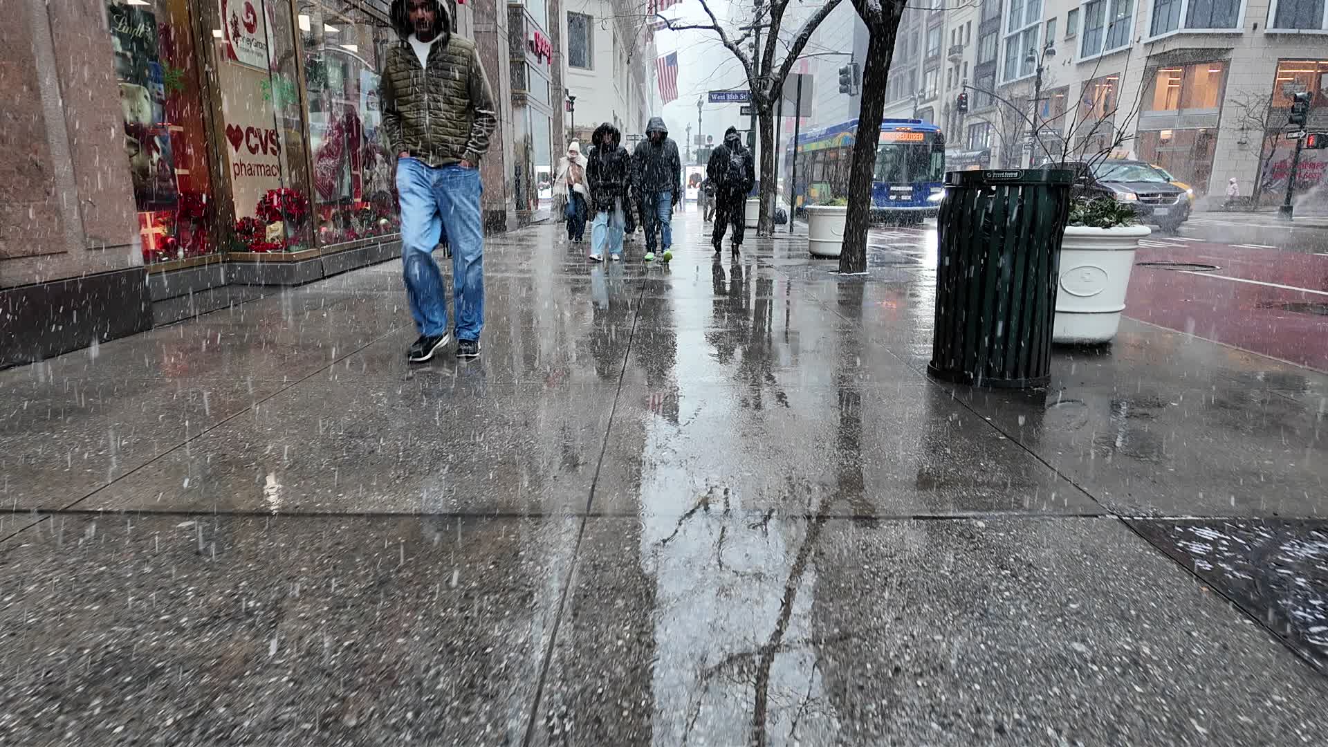 New York Street Snow