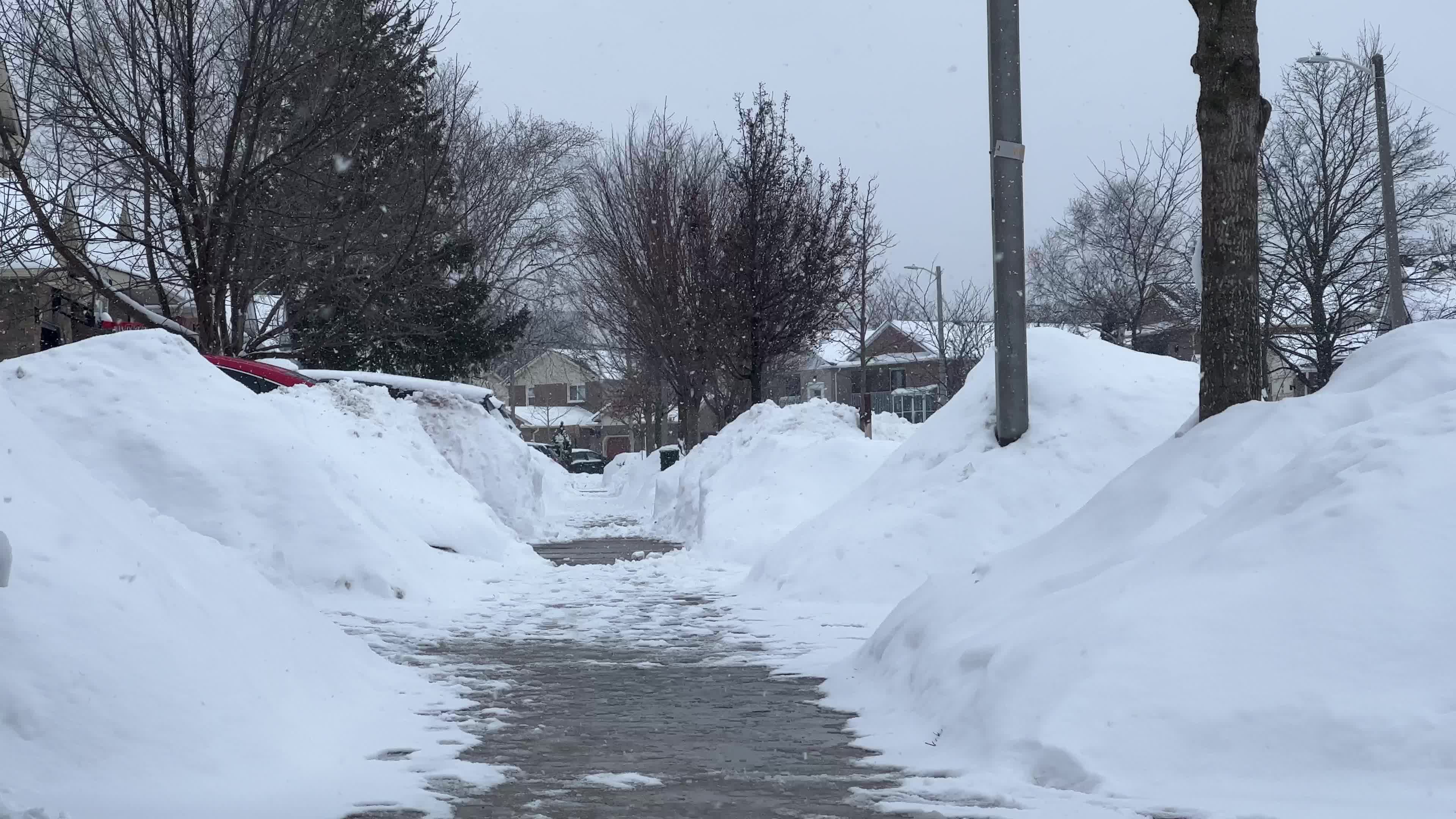 Daily life during winter in Canada
