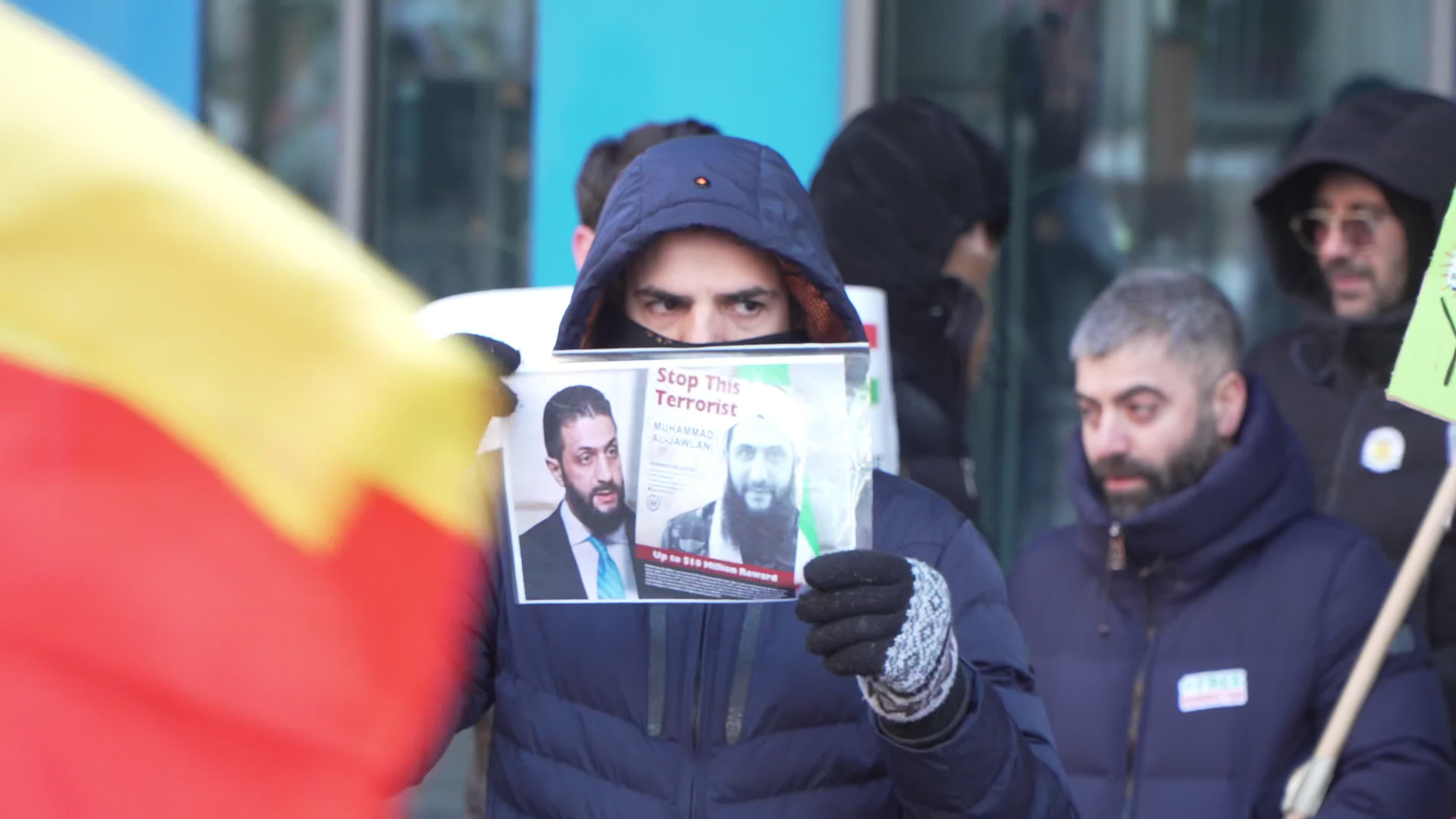 Kurds Rally in Warsaw Over Syrian Military Seizure of Territory