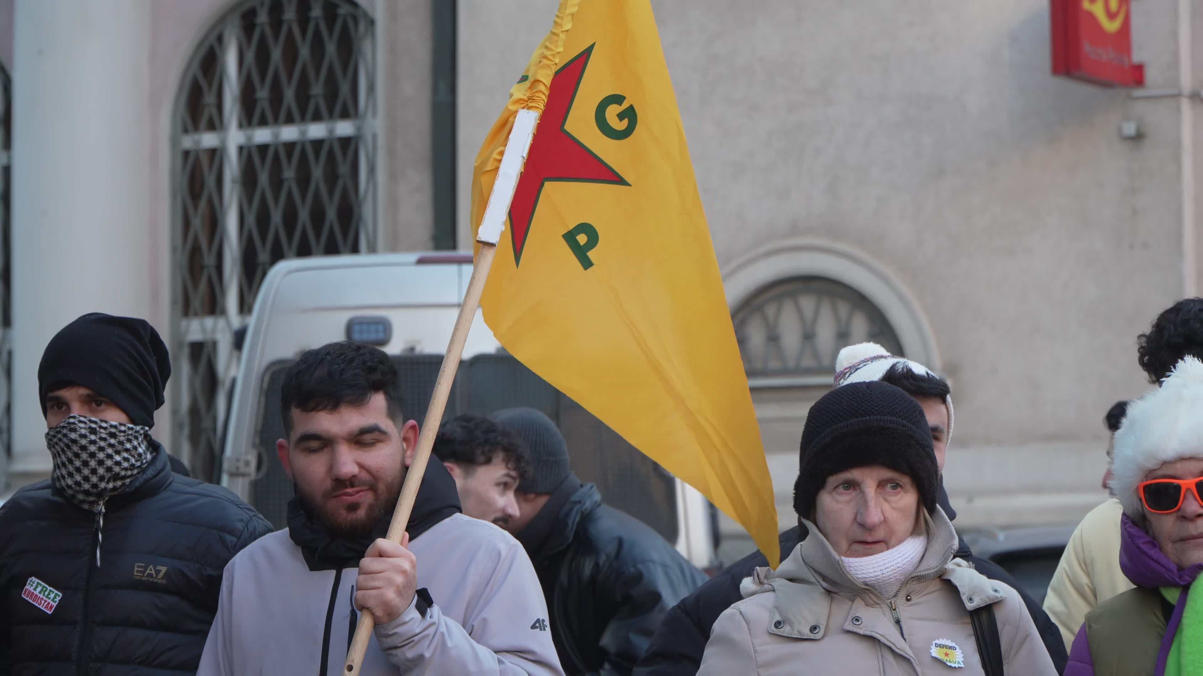 Kurds Rally in Warsaw Over Syrian Military Seizure of Territory