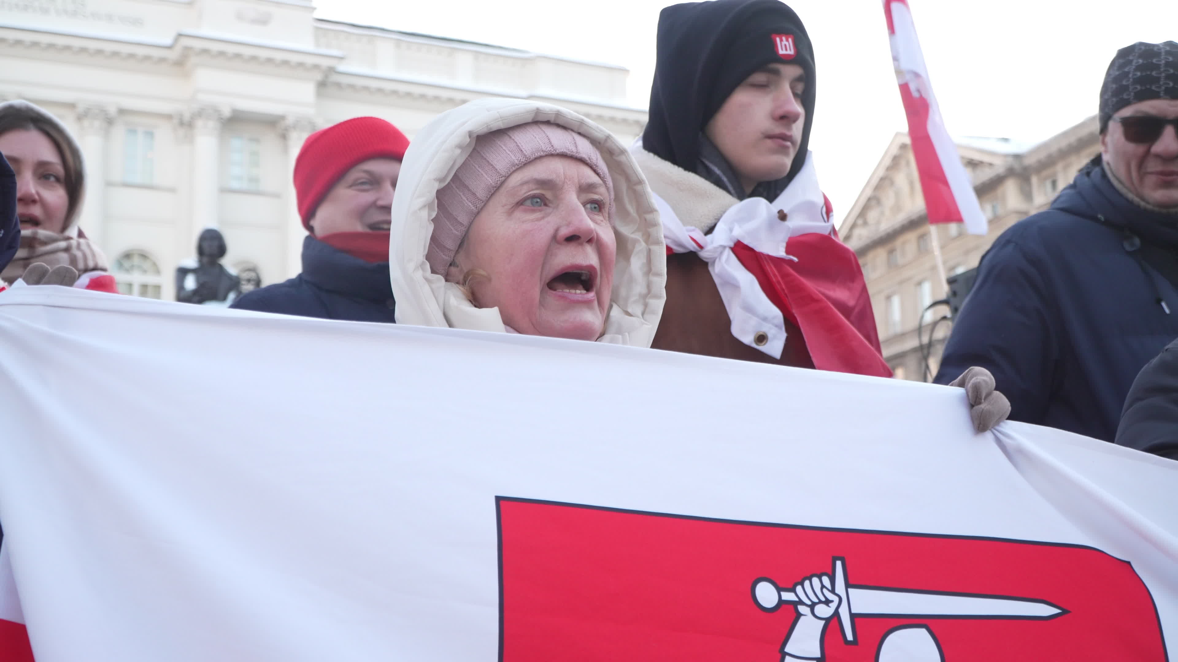 Belarus Opposition Rally in Warsaw
