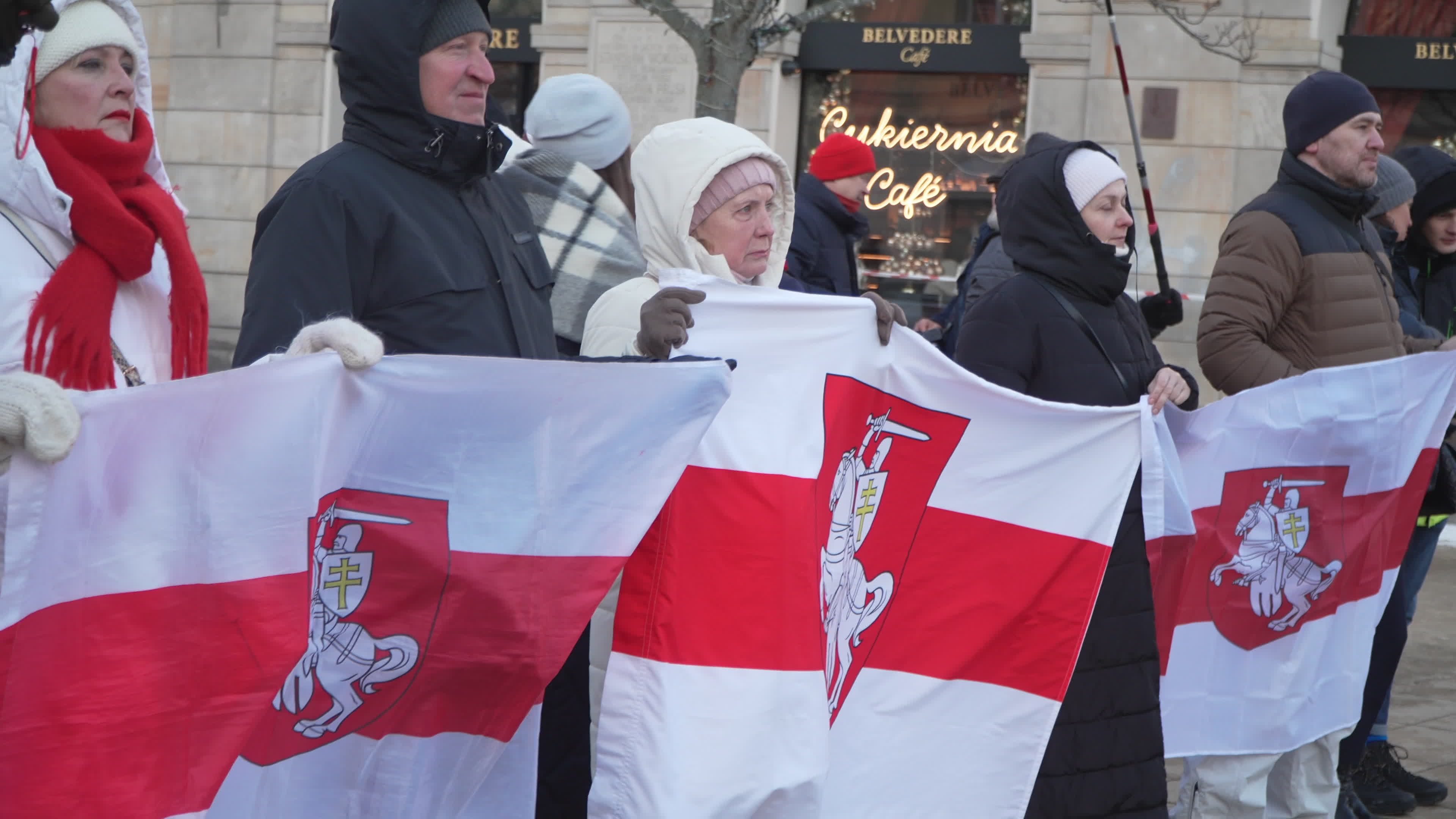 Belarus Opposition Rally in Warsaw