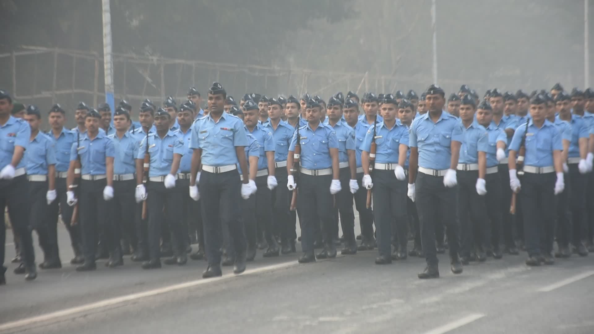 Rehersel parade ahead of Republic day celebration in India. 