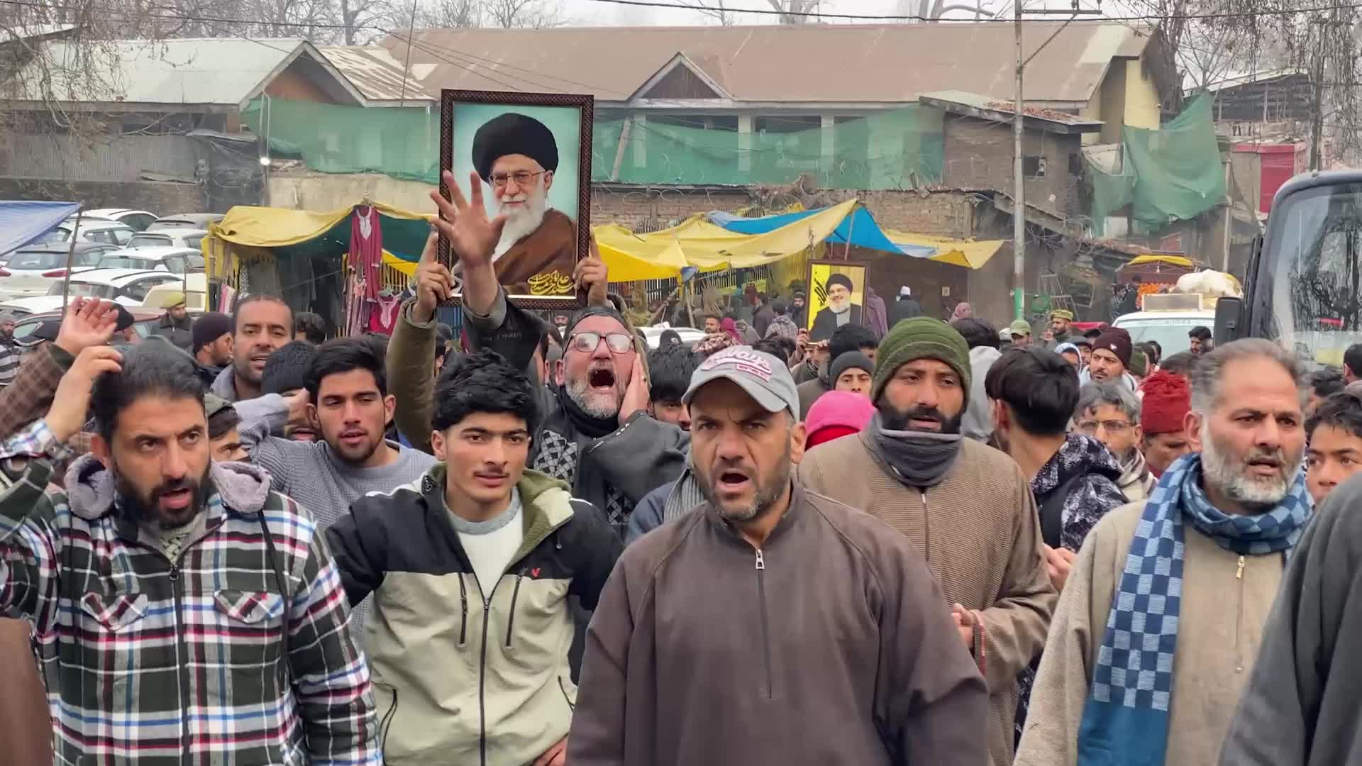 Rallies Held Across Kashmir in Solidarity With Iran Amid Rising Tensions