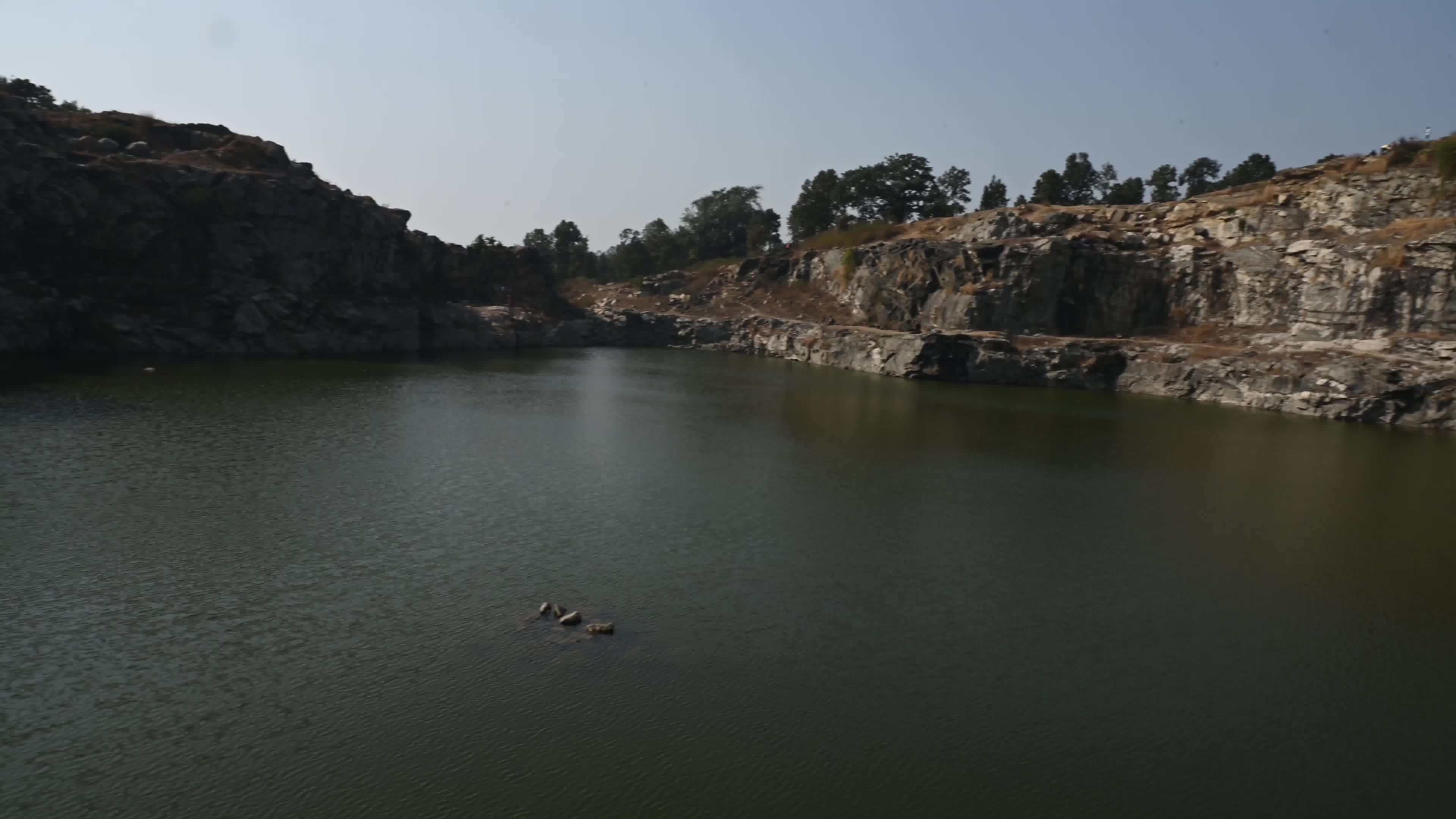 Marble Lake - Solidified Magma - Cooled dykes - Popular Tourist Spot in India 