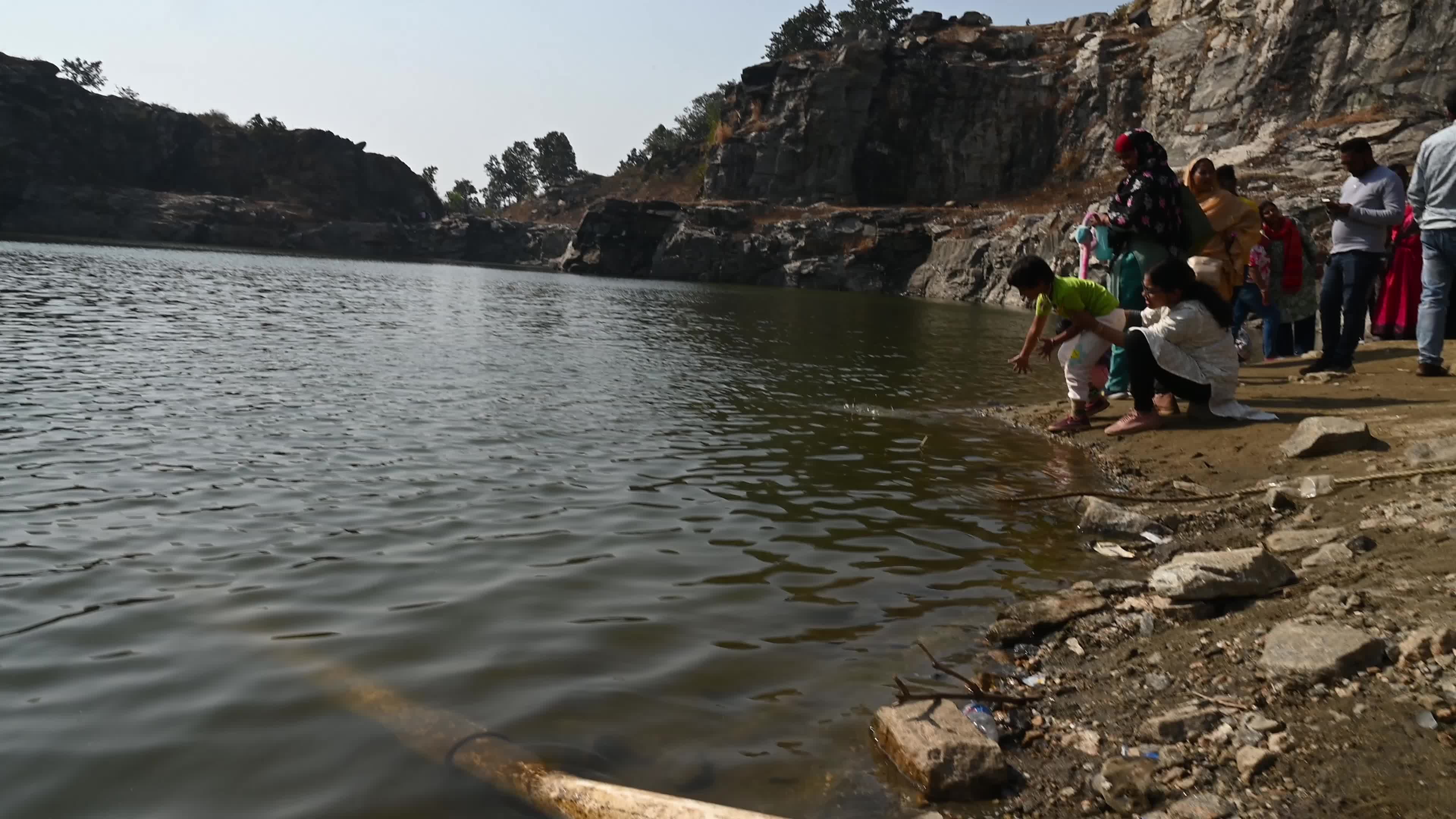 Marble Lake - Solidified Magma - Cooled dykes - Popular Tourist Spot in India 