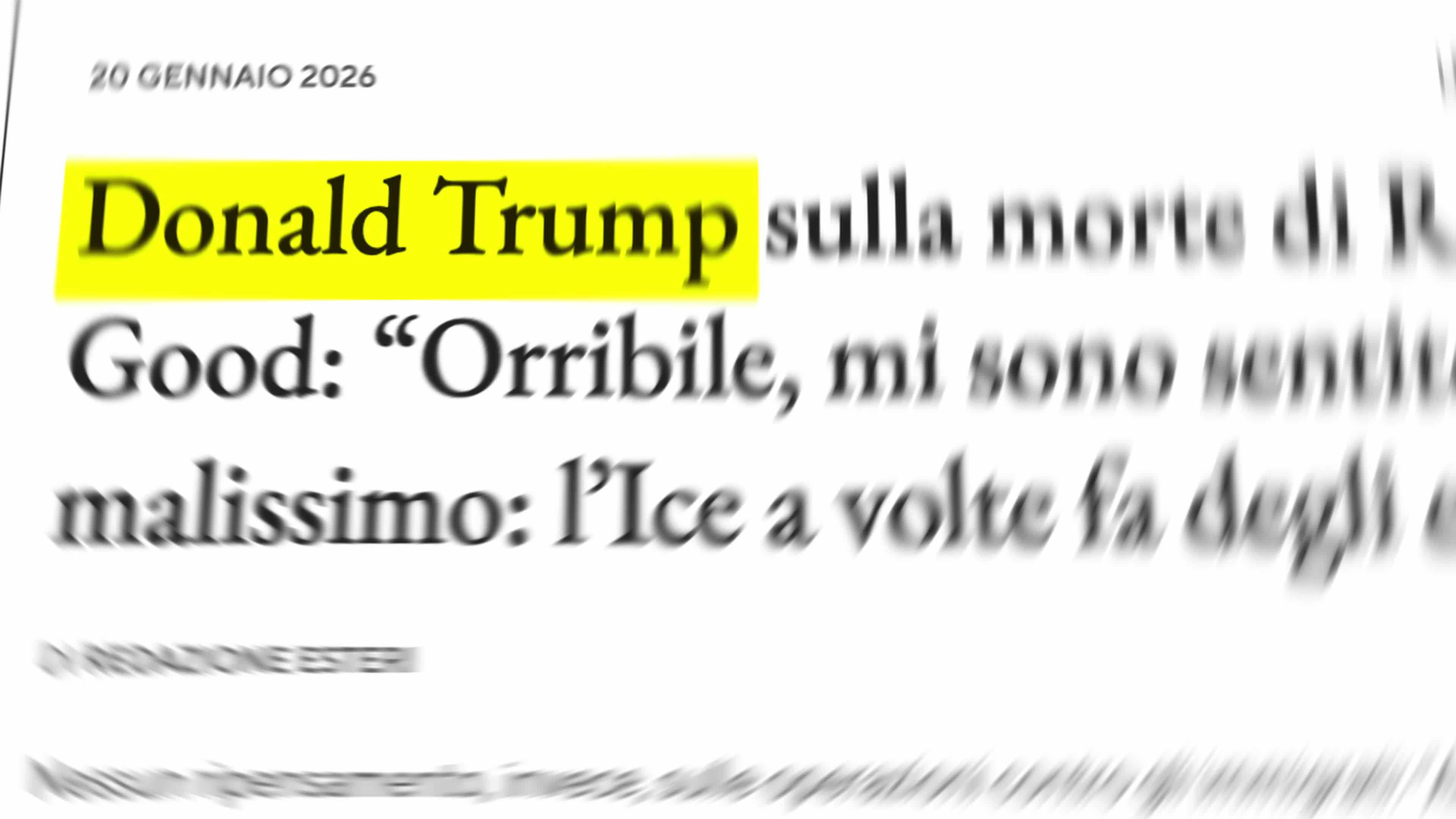 Donald Trump Word In News Article And Text 