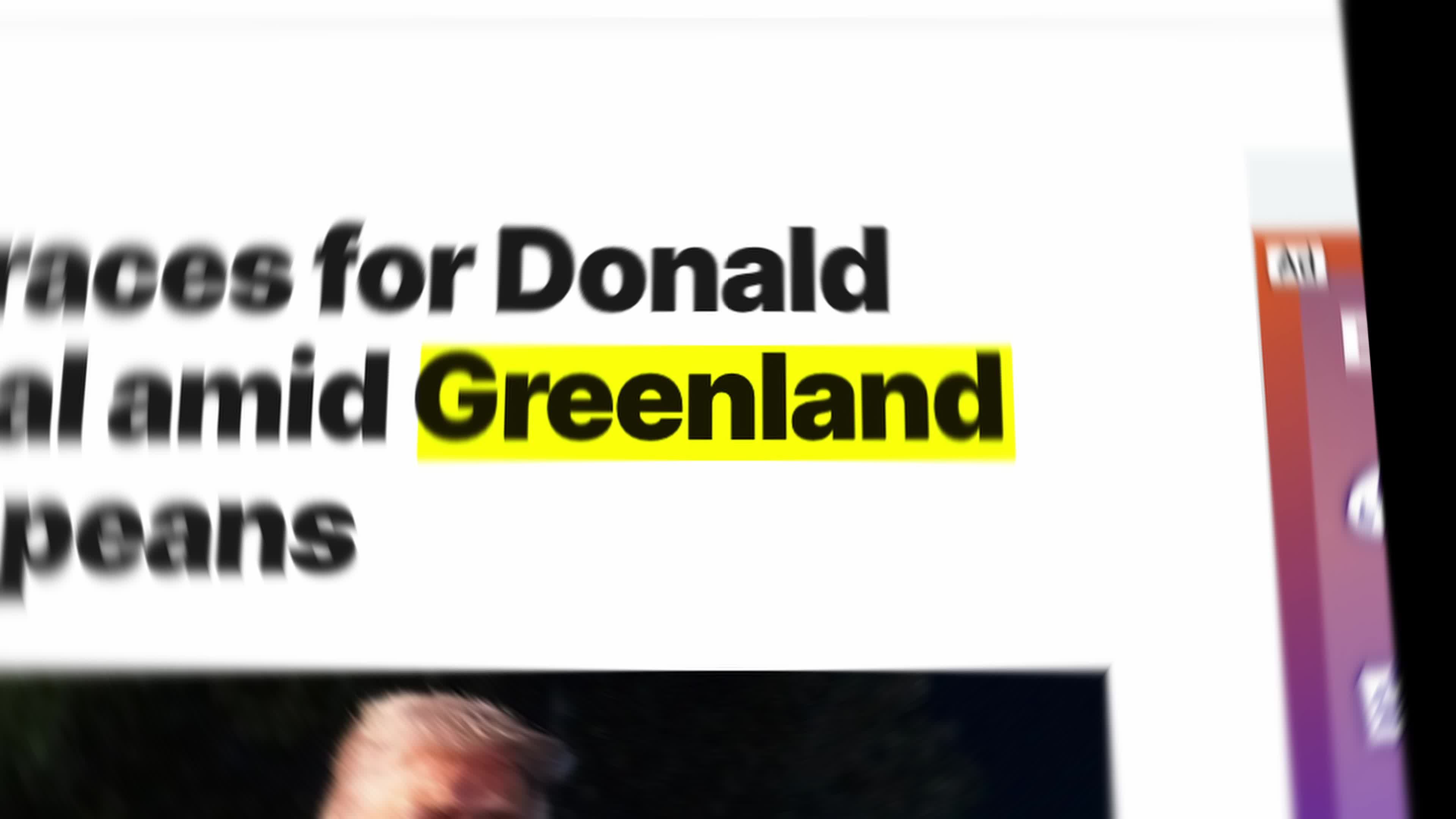 Greenland Word In News Article And Text 