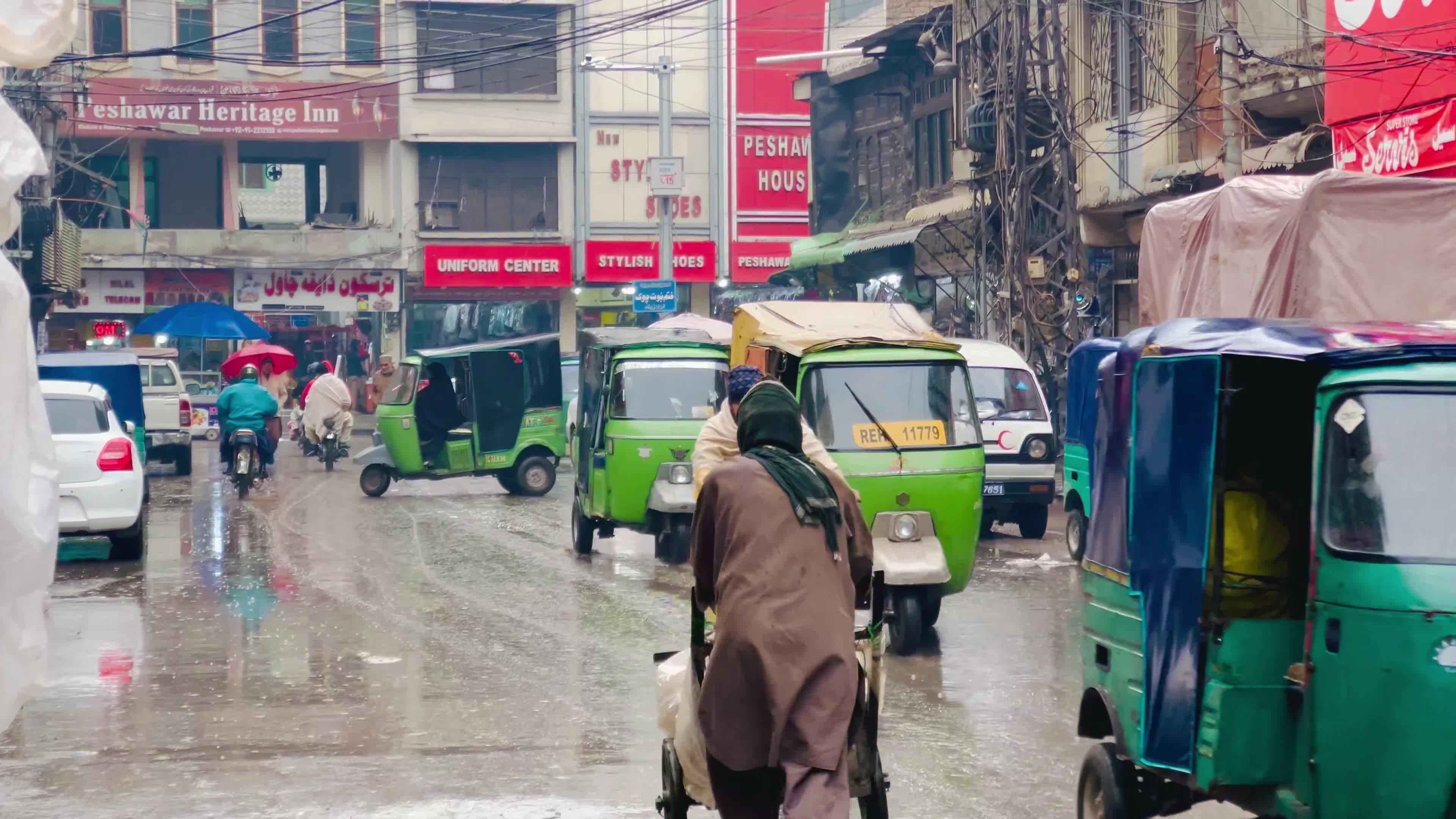Rainy Day In Peshawar, Pakistan