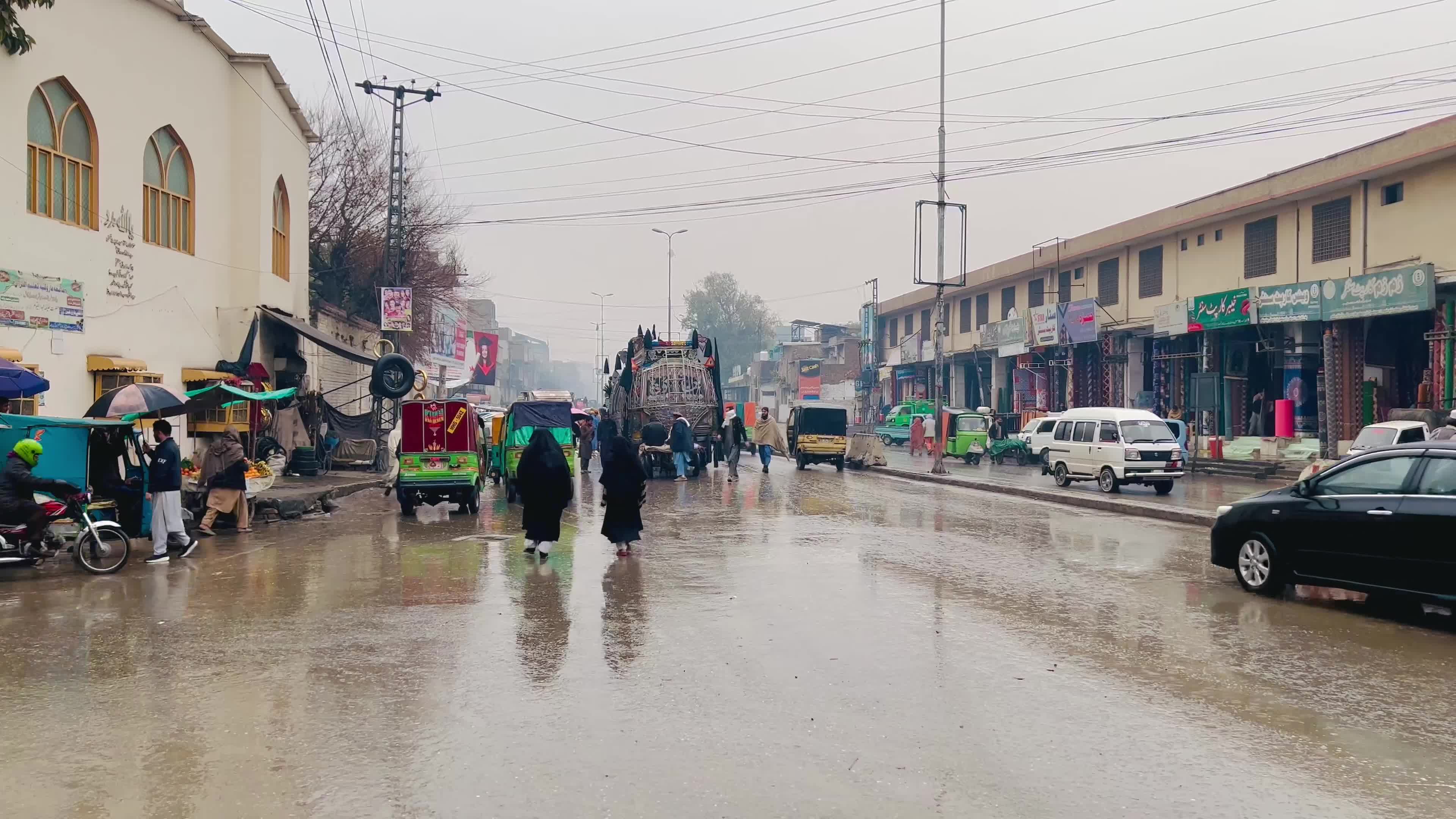 Rainy Day In Peshawar, Pakistan
