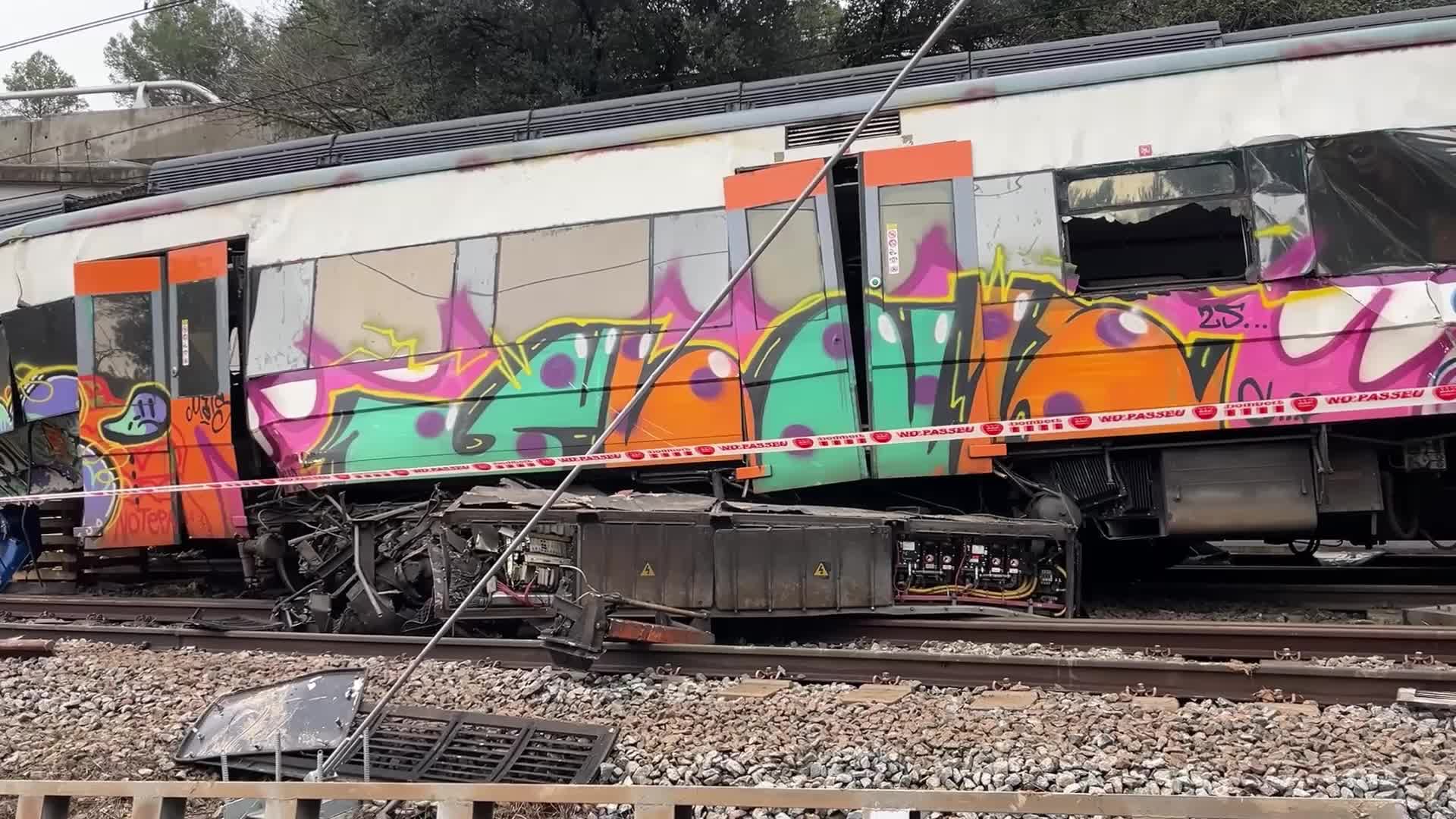 Train accident in Catalonia
