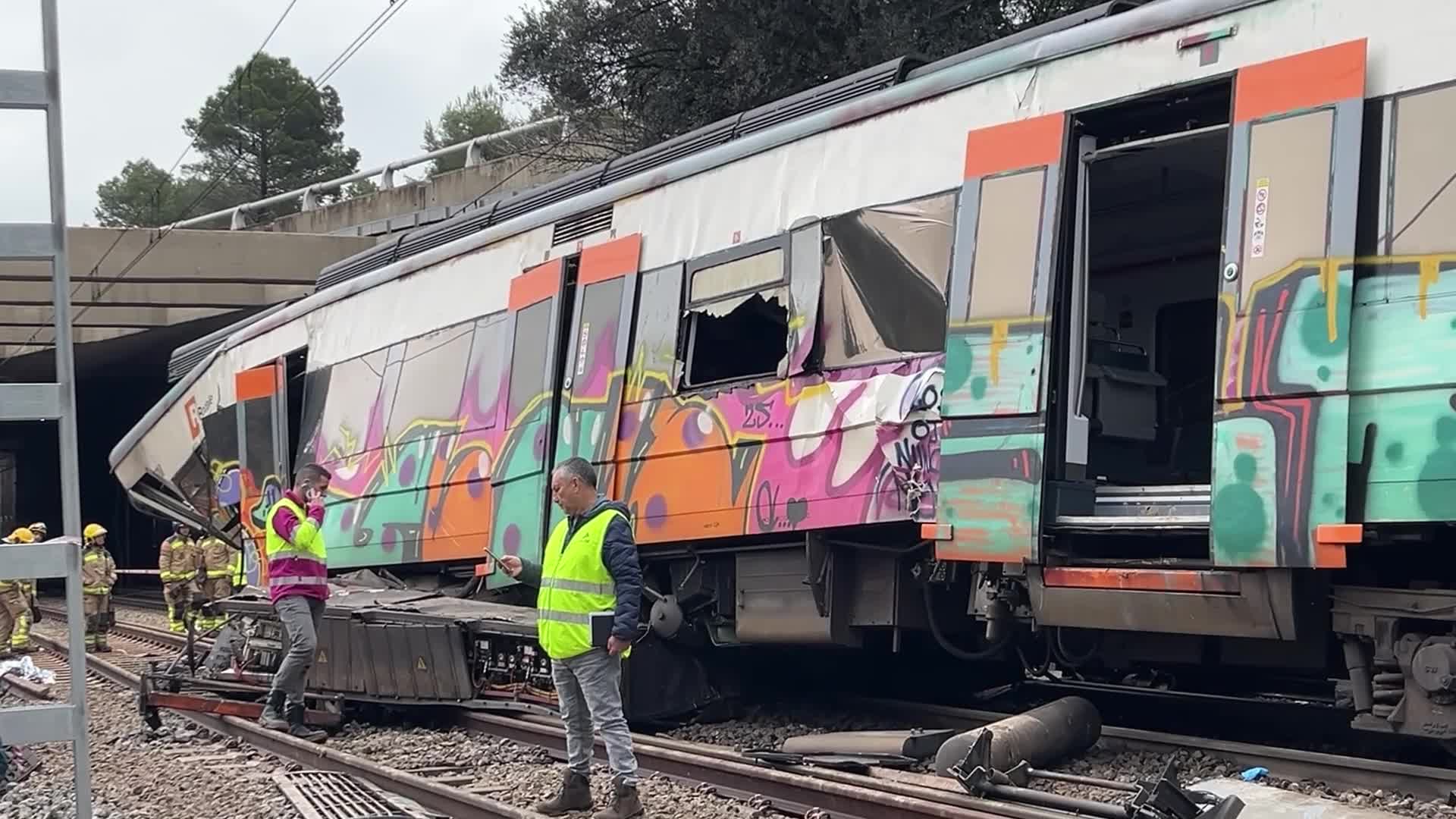 Train accident in Catalonia