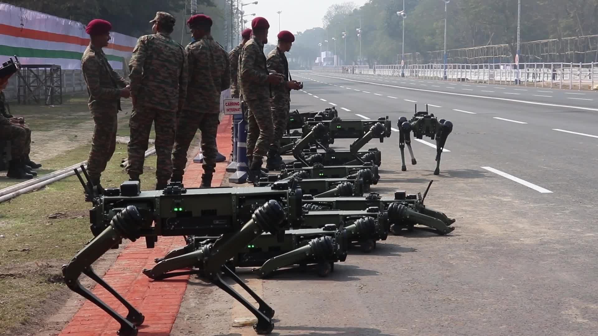 Final dress rehersel parade ahead of Republic day celebration in Kolkata