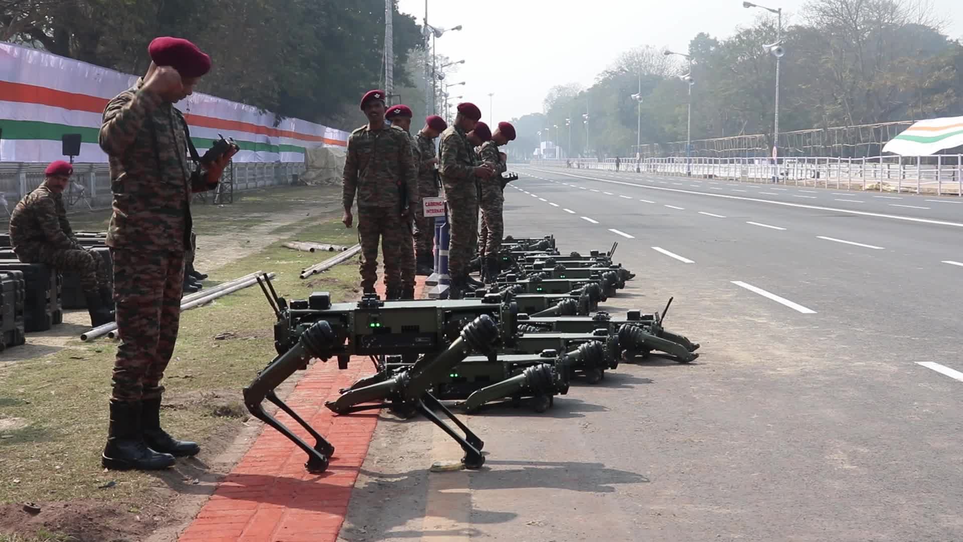 Final dress rehersel parade ahead of Republic day celebration in Kolkata