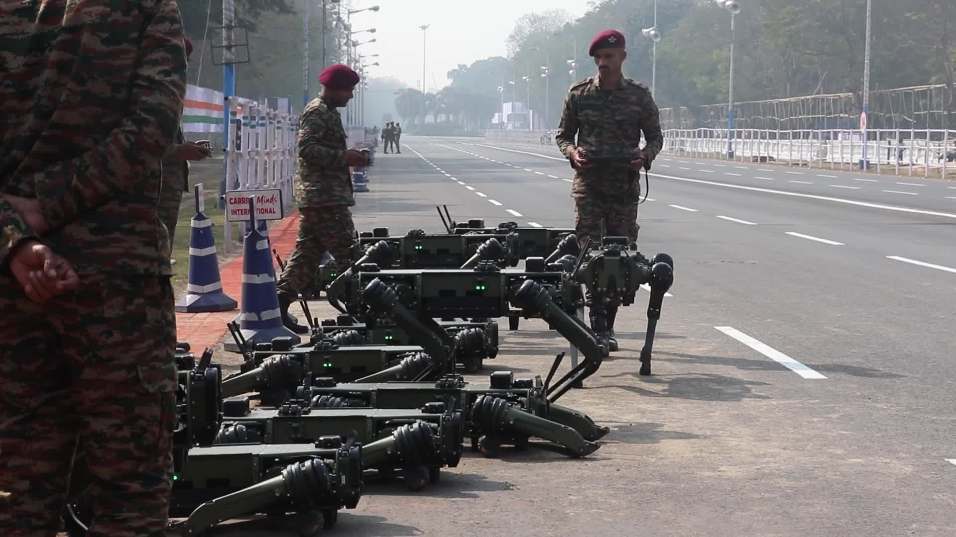 Final dress rehersel parade ahead of Republic day celebration in Kolkata