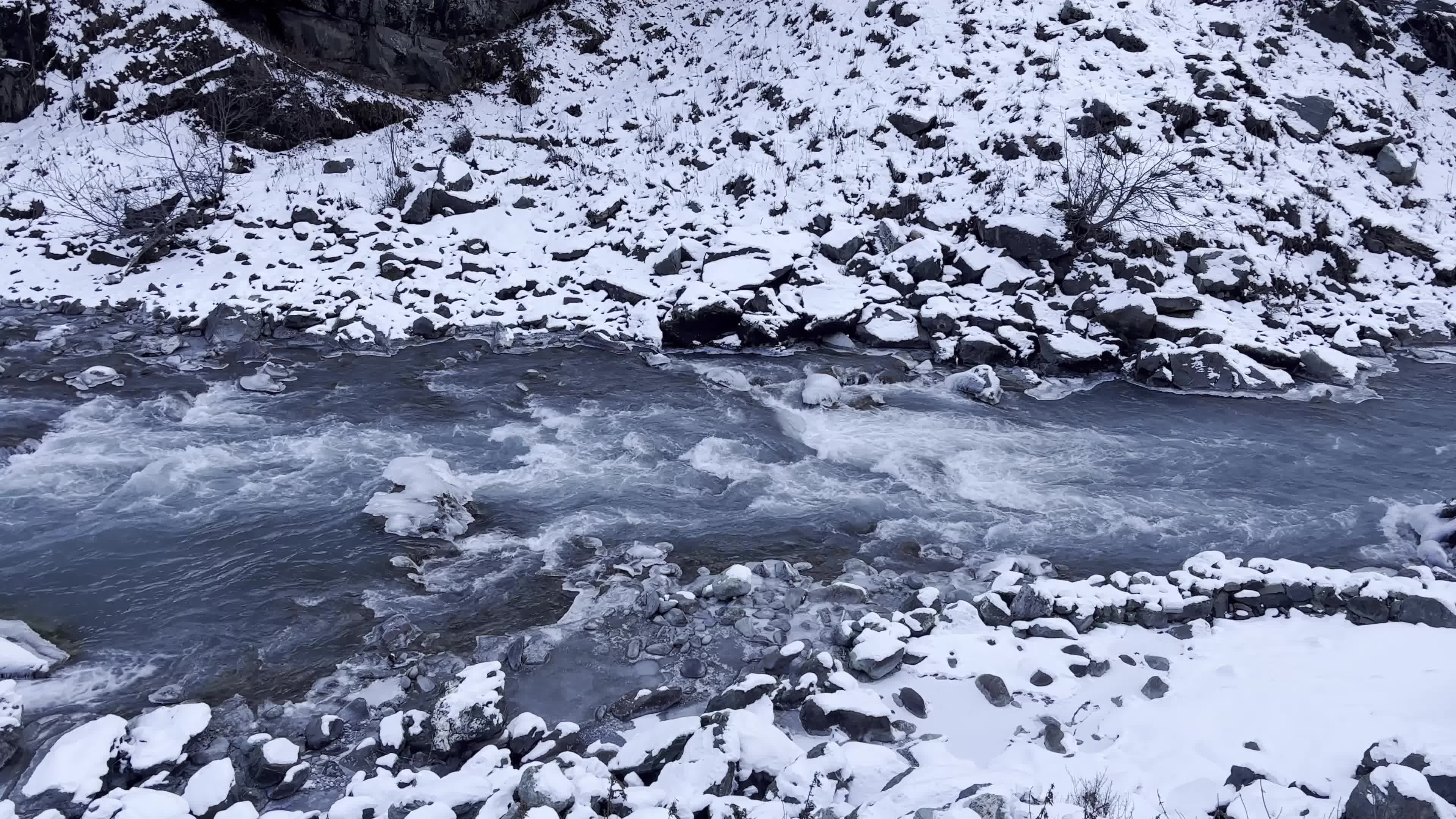 Snowstorm Hit Kashmir Region