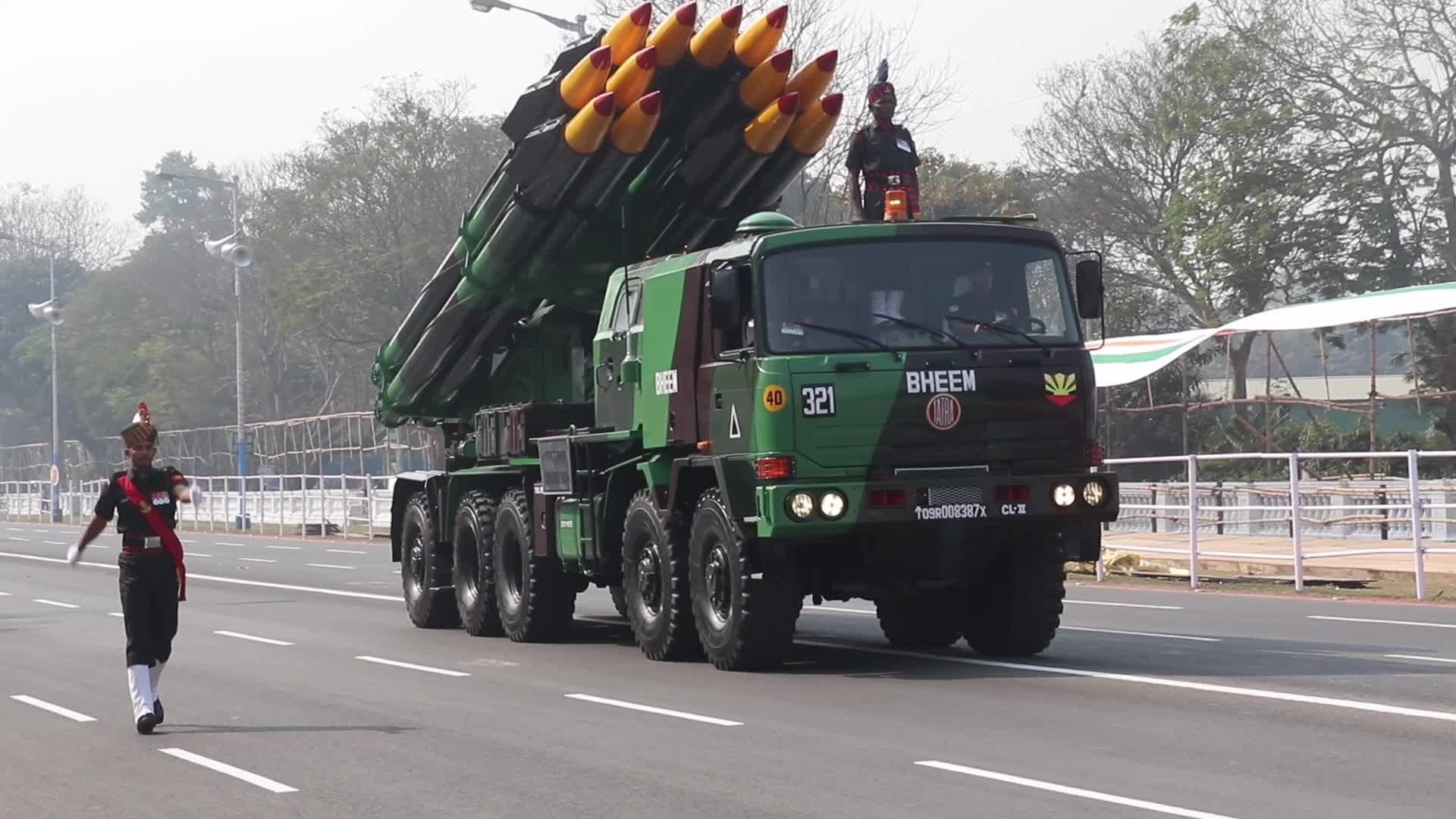 Final dress rehersel parade ahead of Republic day celebration in Kolkata