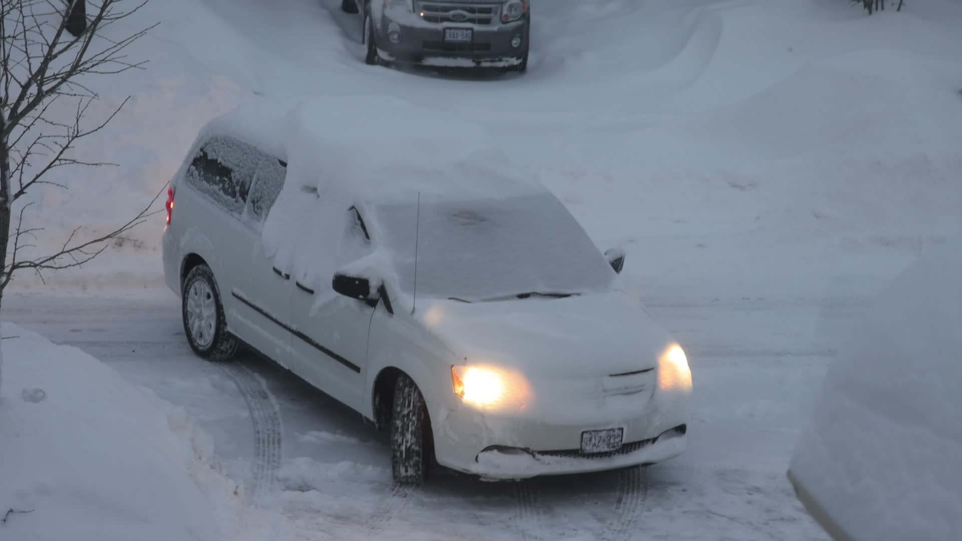 Aftermath following a Winter snowstorm that dumped up to 60 cm of snow in Toronto