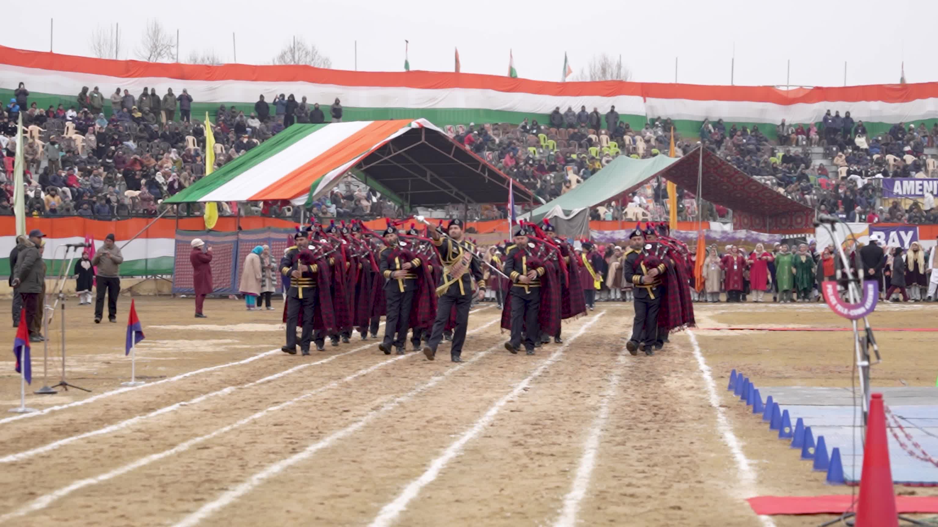 India's 77th republic day celebrated in Kashmir.