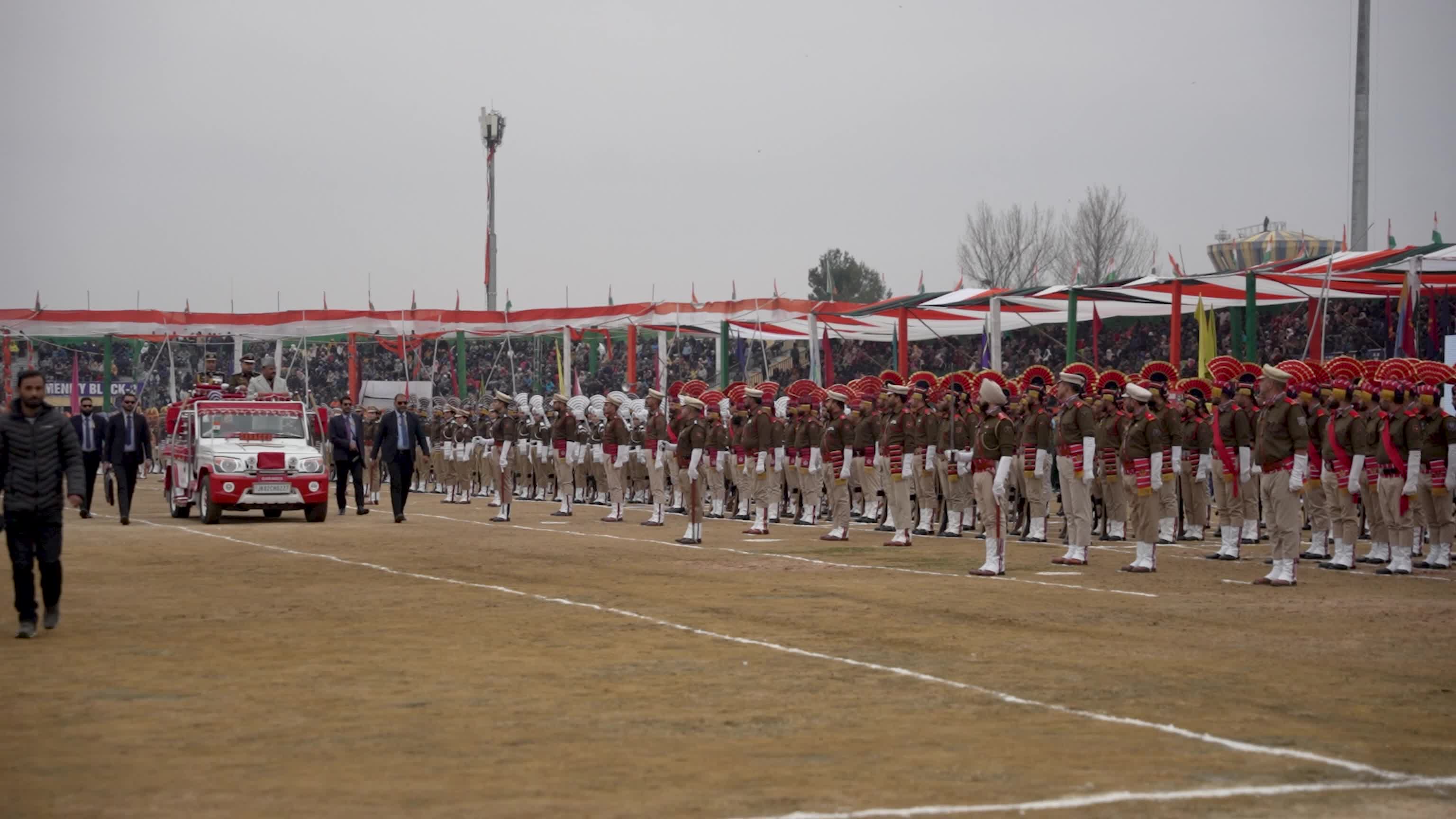 India's 77th republic day celebrated in Kashmir.