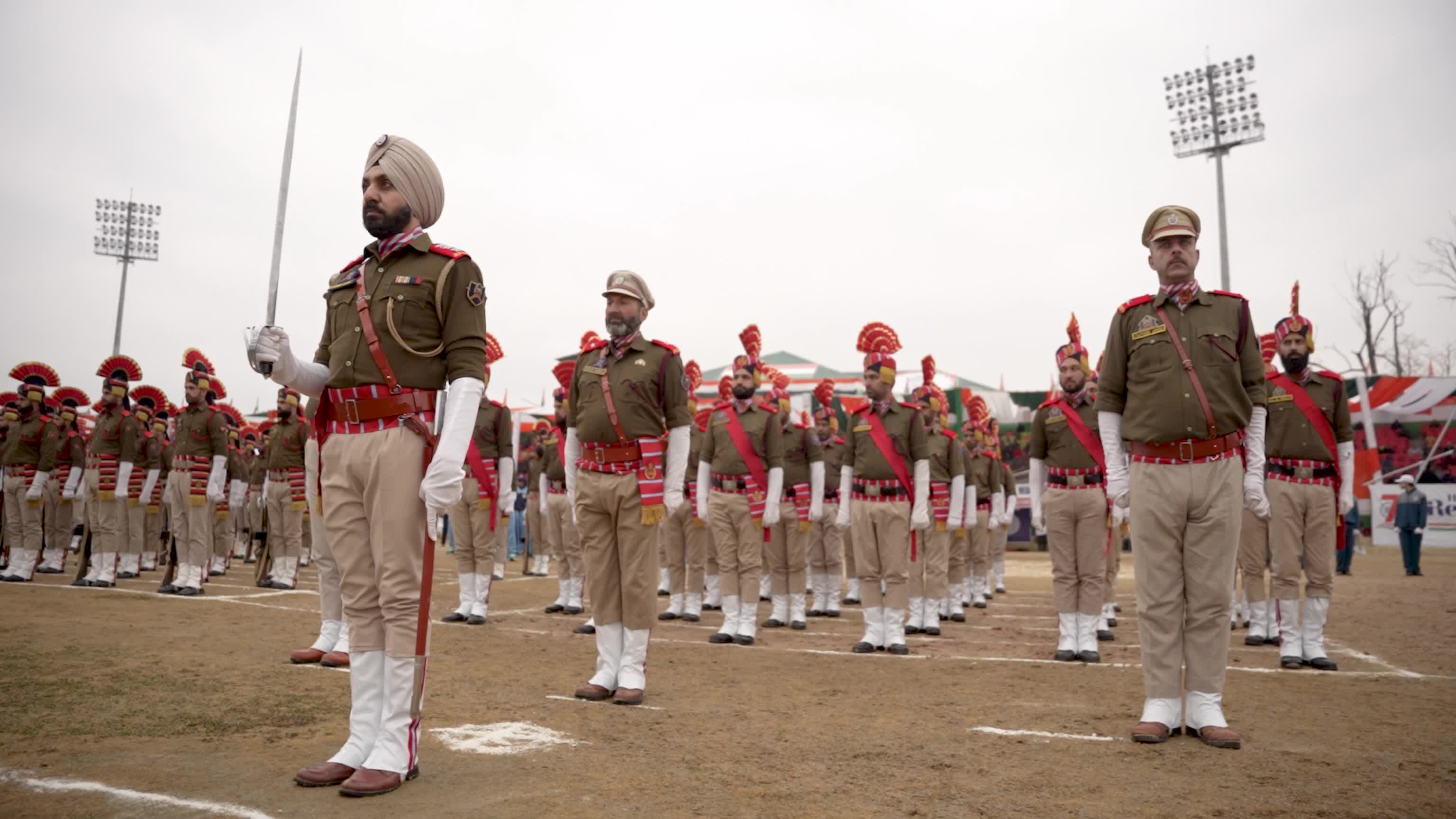 India's 77th republic day celebrated in Kashmir.