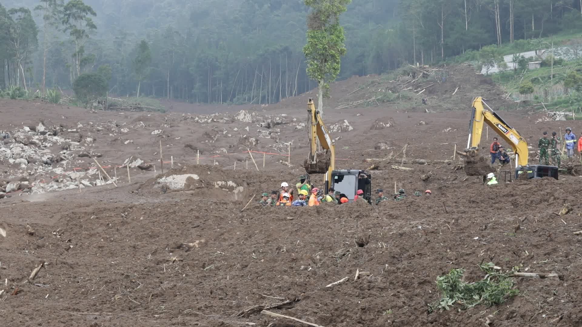 Indonesia landslide death toll rises to 17, dozens missing
