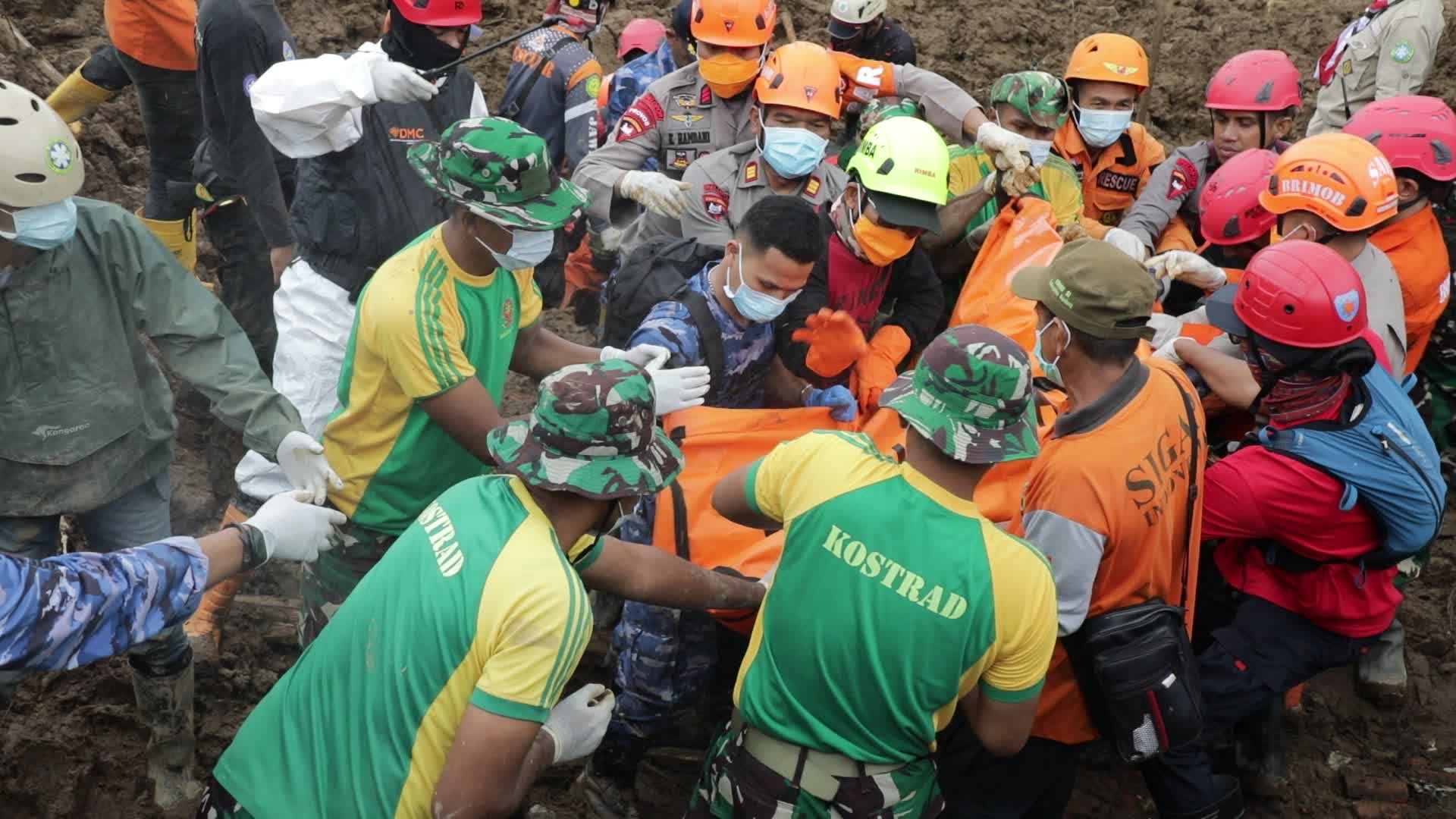 Indonesia landslide death toll rises to 17, dozens missing