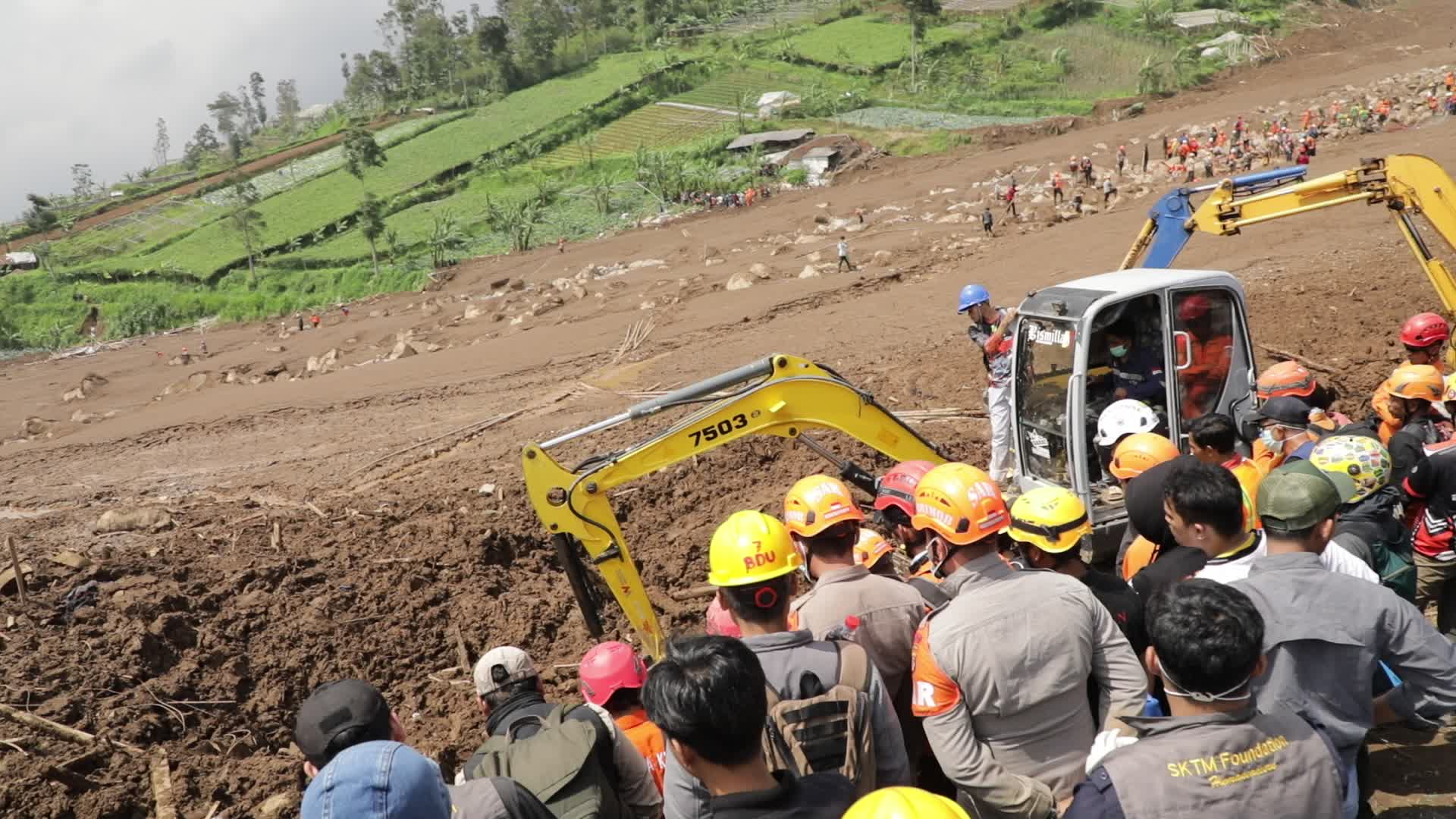 Indonesia landslide death toll rises to 17, dozens missing