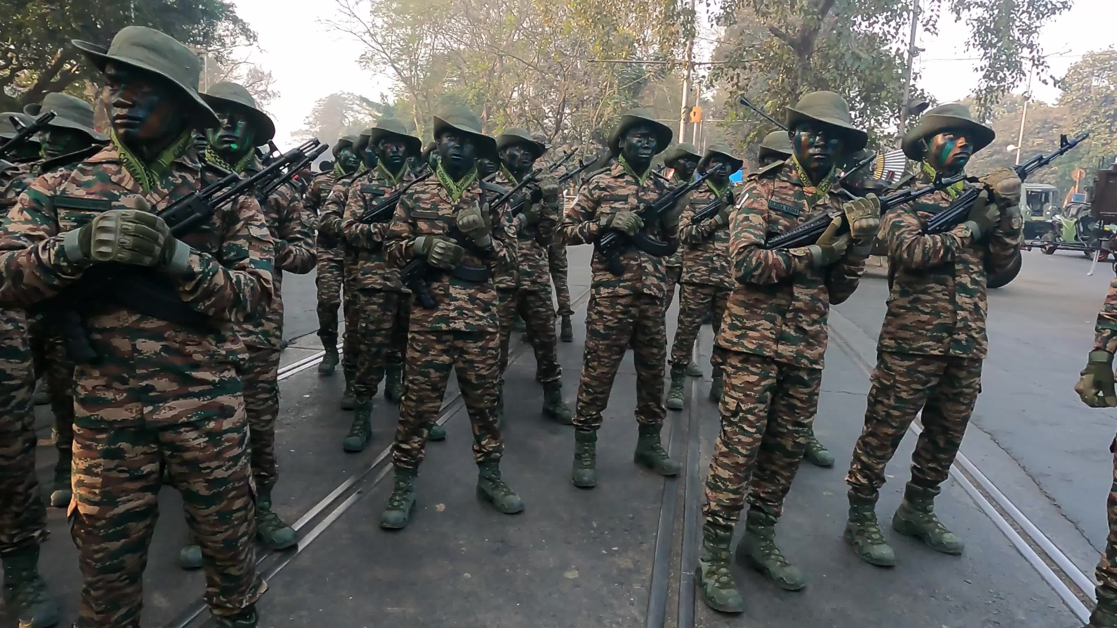 Full dress rehearsal for Republic Day parade