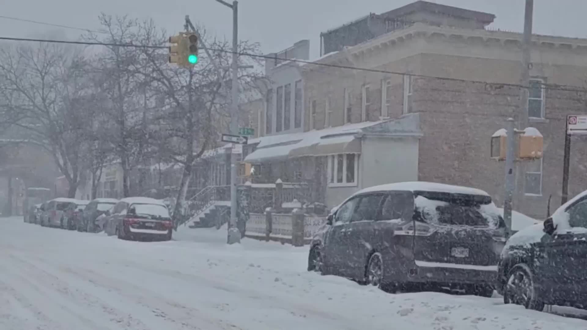 Winter Storm In New York City