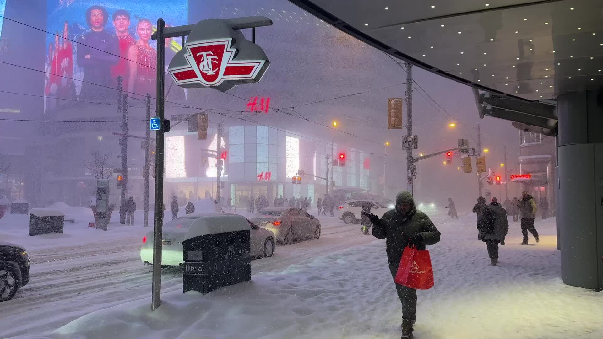 Winter Storm In Toronto, Canada