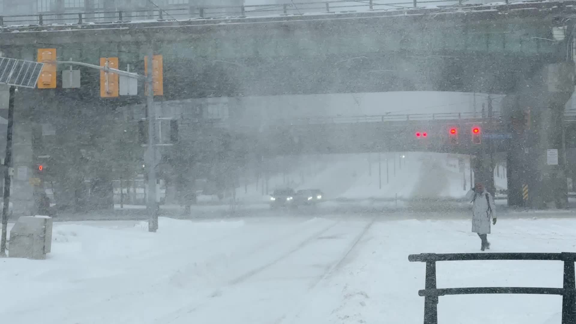Winter Storm In Toronto, Canada