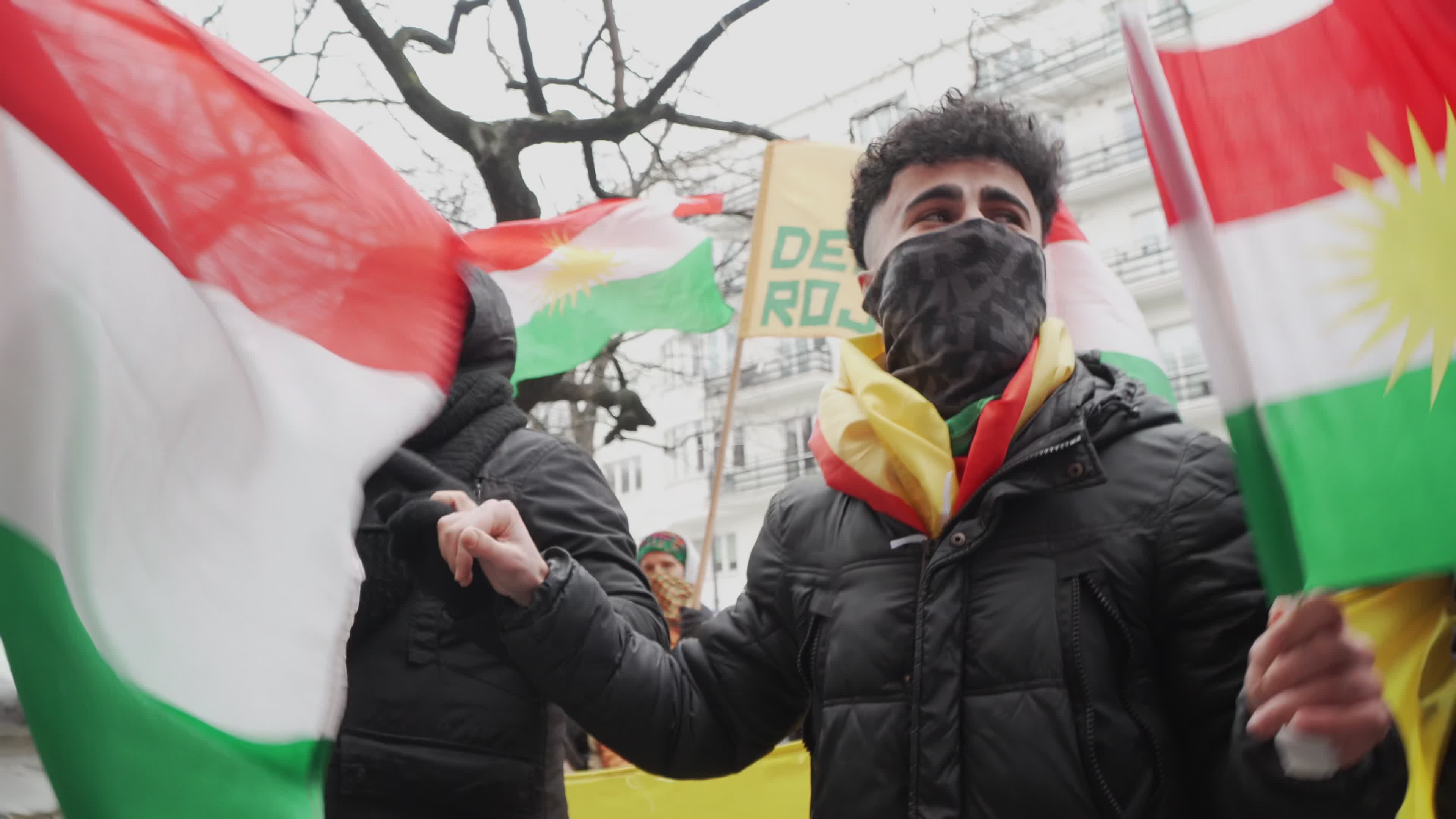 Kurdish nationals in Warsaw rally in support of Rojava