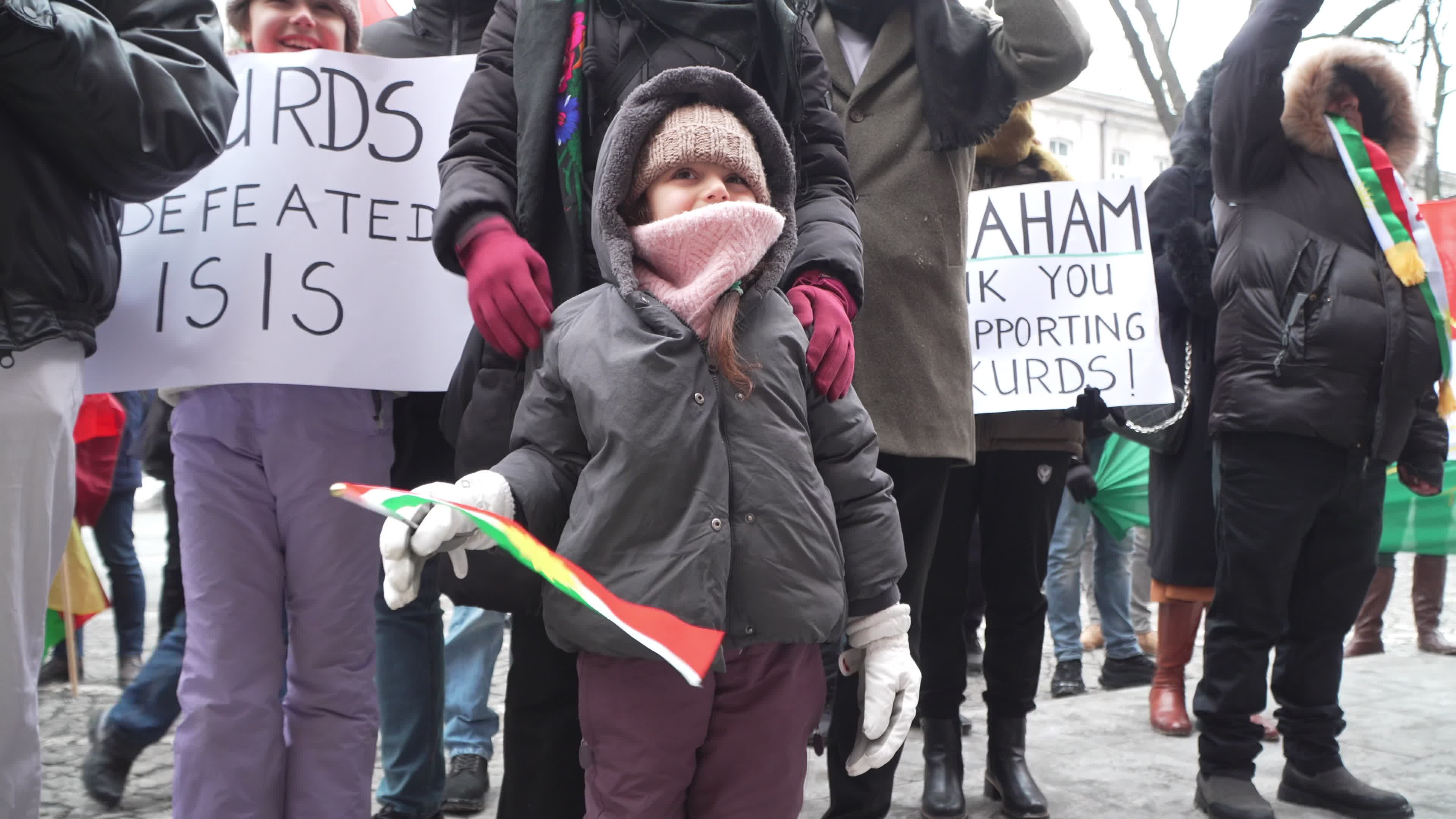 Kurdish nationals in Warsaw rally in support of Rojava