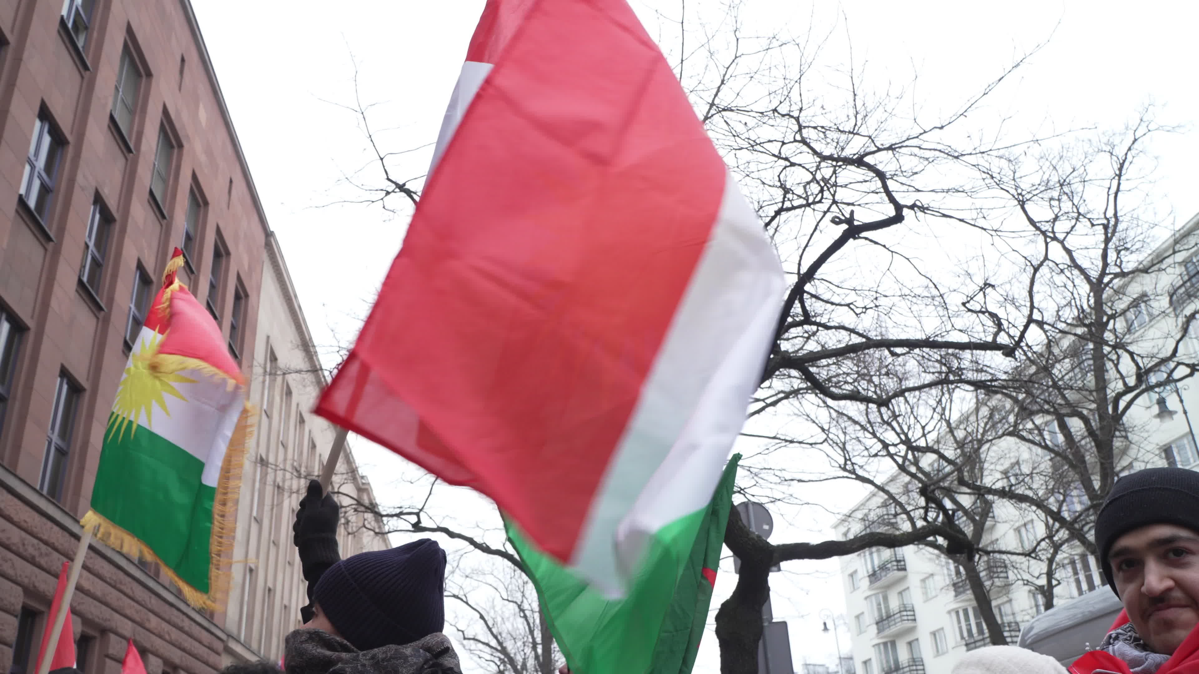 Kurdish nationals in Warsaw rally in support of Rojava