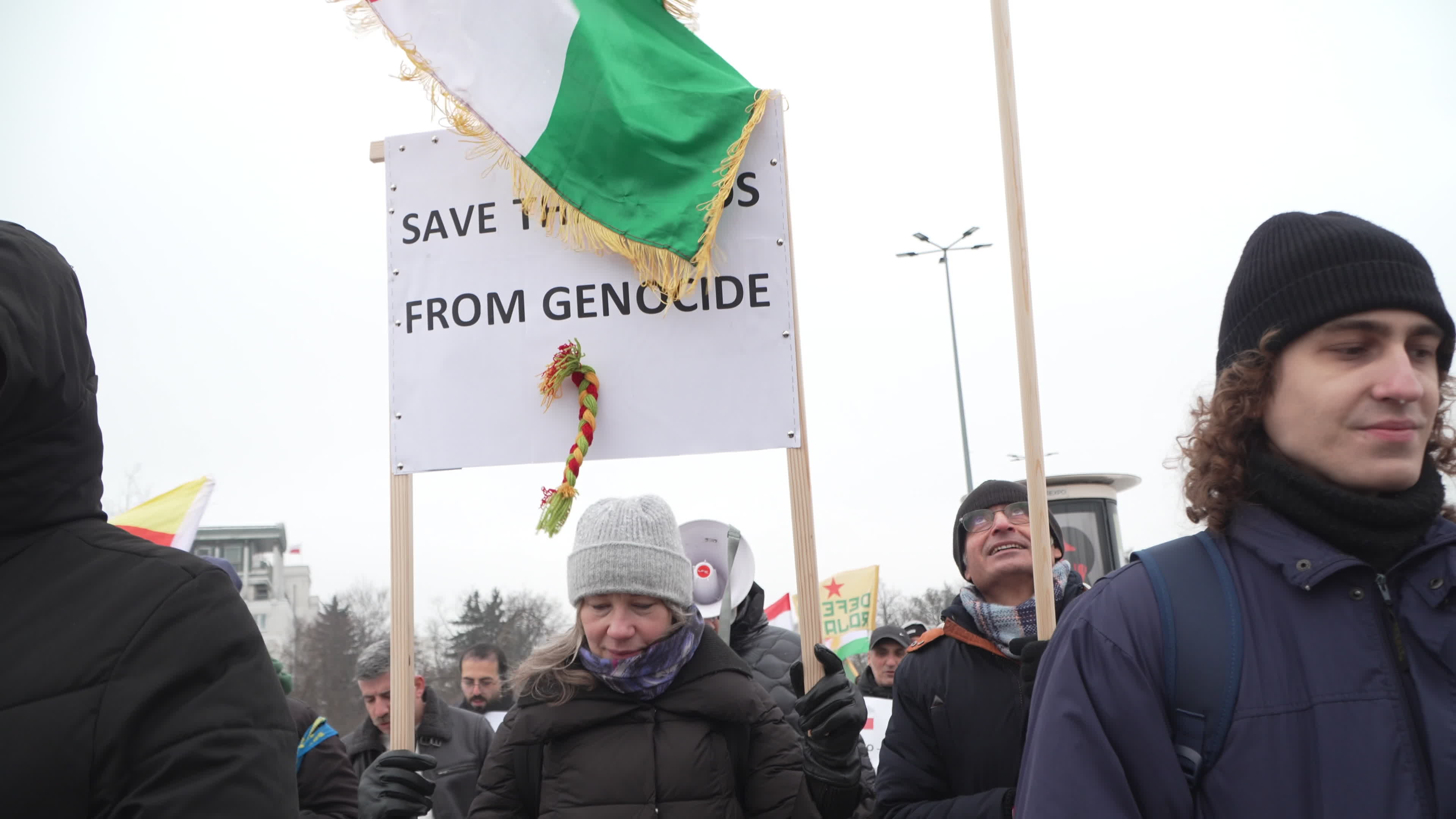Kurdish nationals in Warsaw rally in support of Rojava
