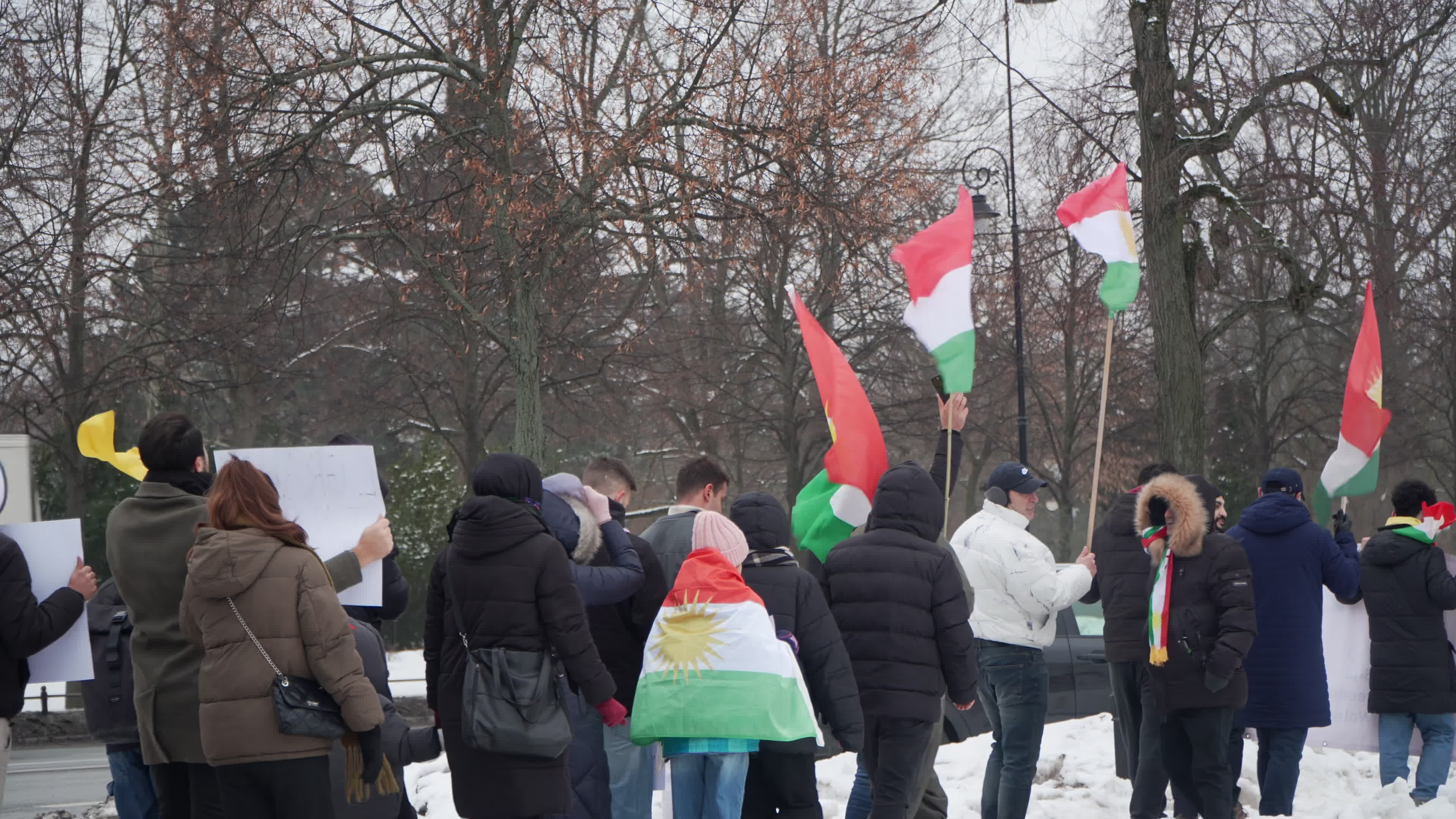 Kurdish nationals in Warsaw rally in support of Rojava