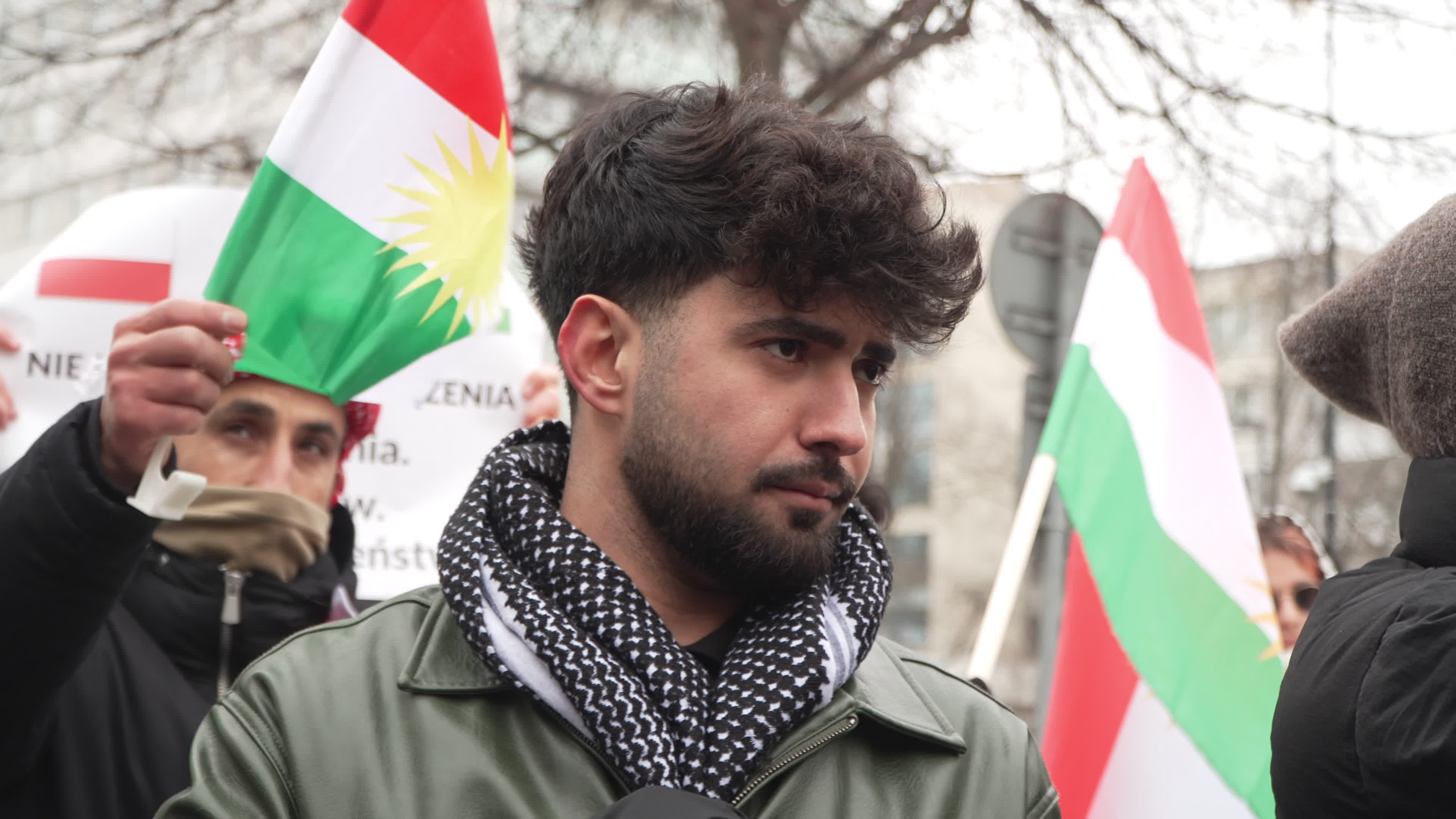 Kurdish nationals in Warsaw rally in support of Rojava