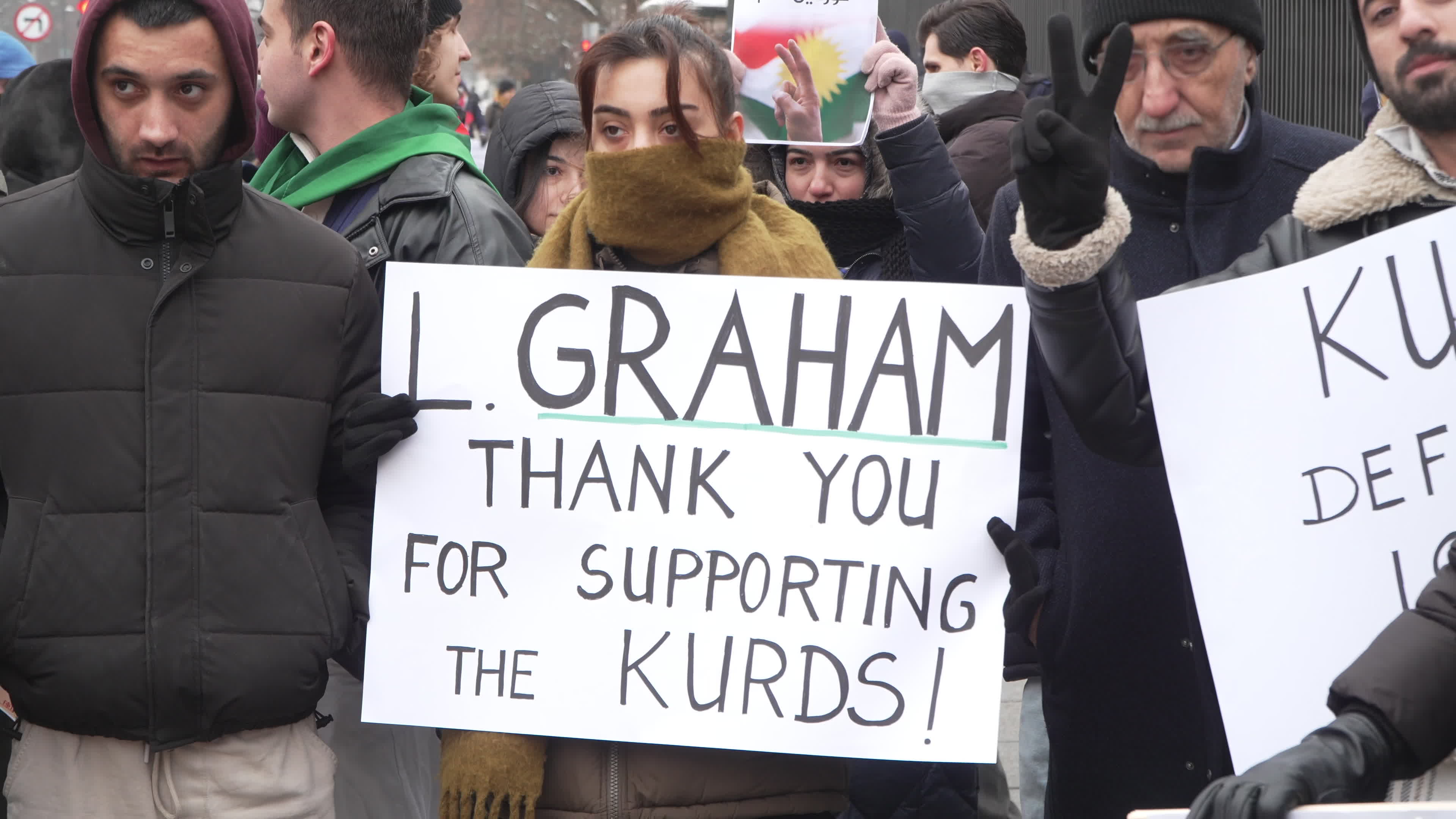 Kurdish nationals in Warsaw rally in support of Rojava