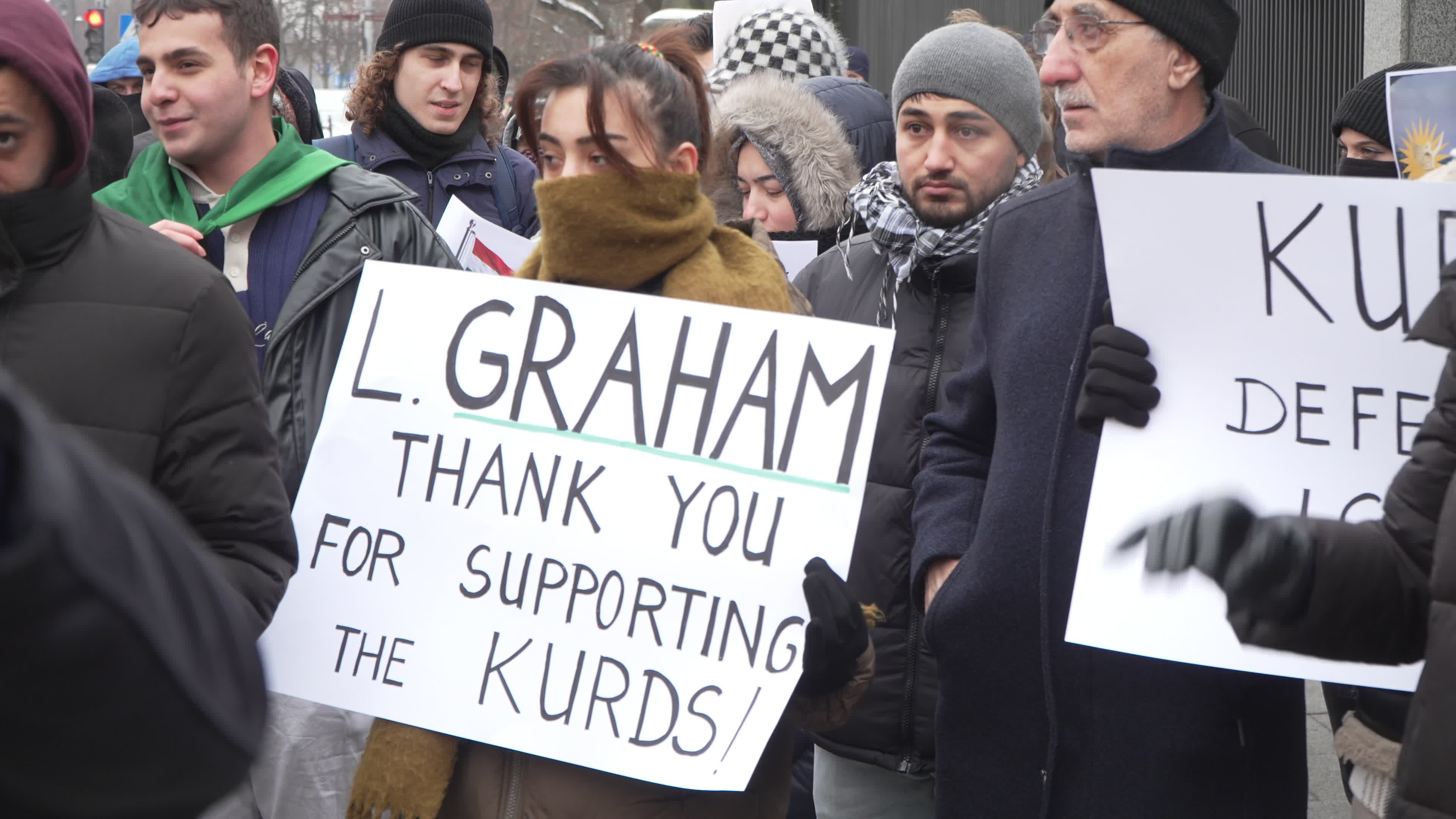 Kurdish nationals in Warsaw rally in support of Rojava