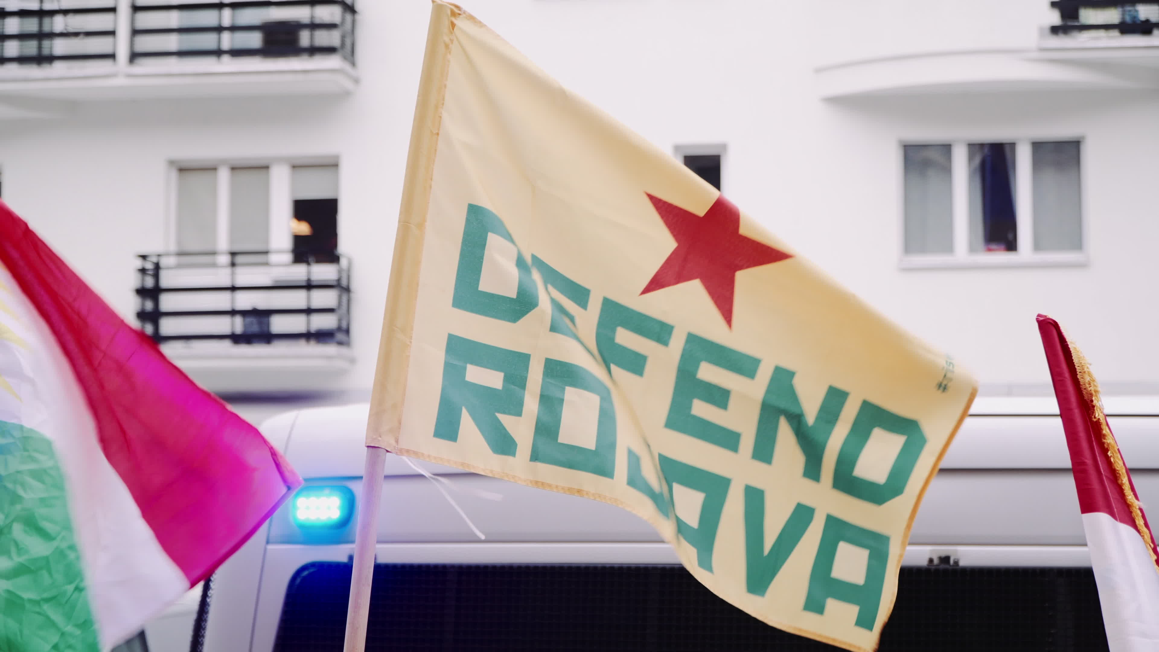 Kurdish nationals in Warsaw rally in support of Rojava