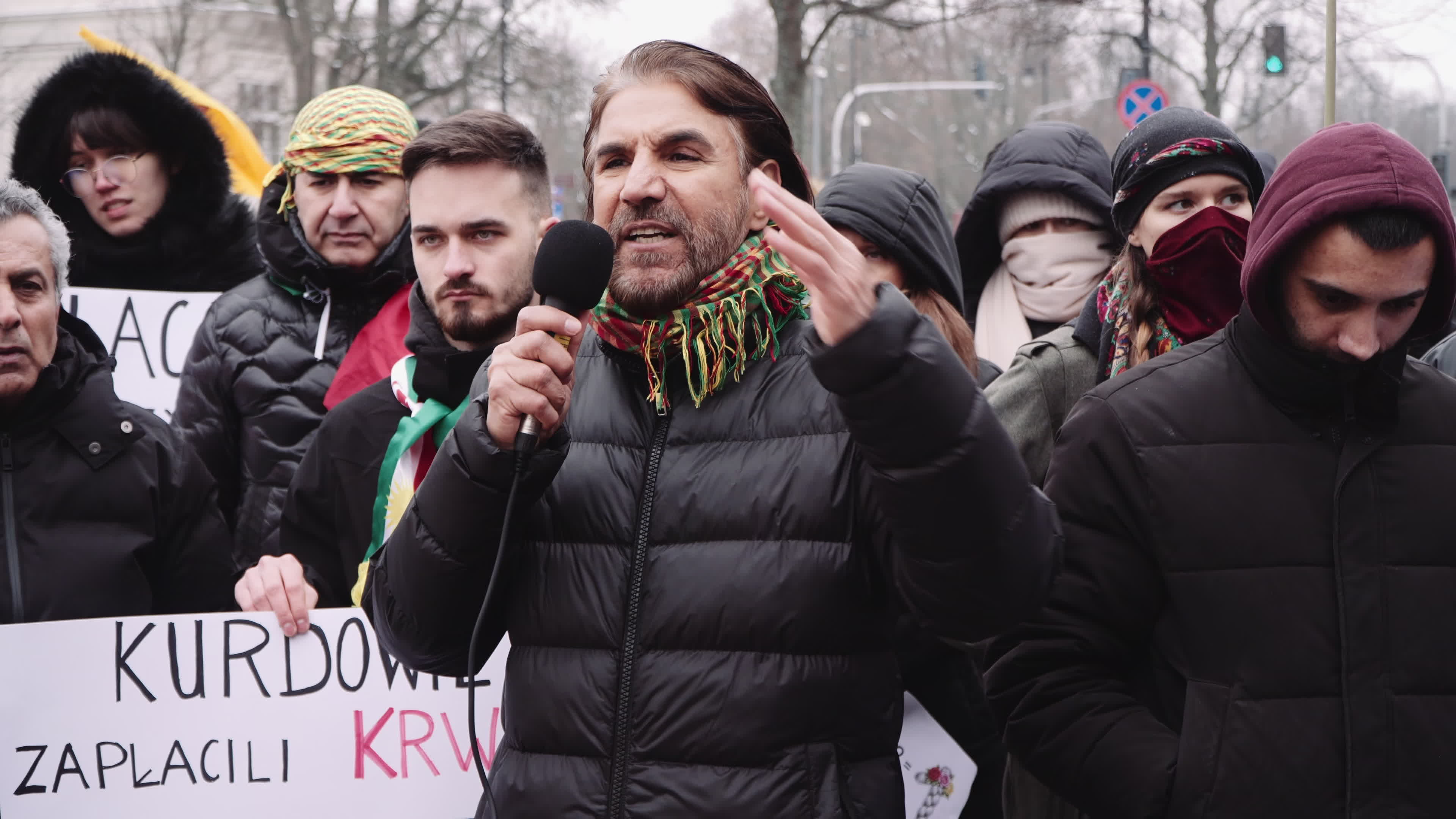 Kurdish nationals in Warsaw rally in support of Rojava
