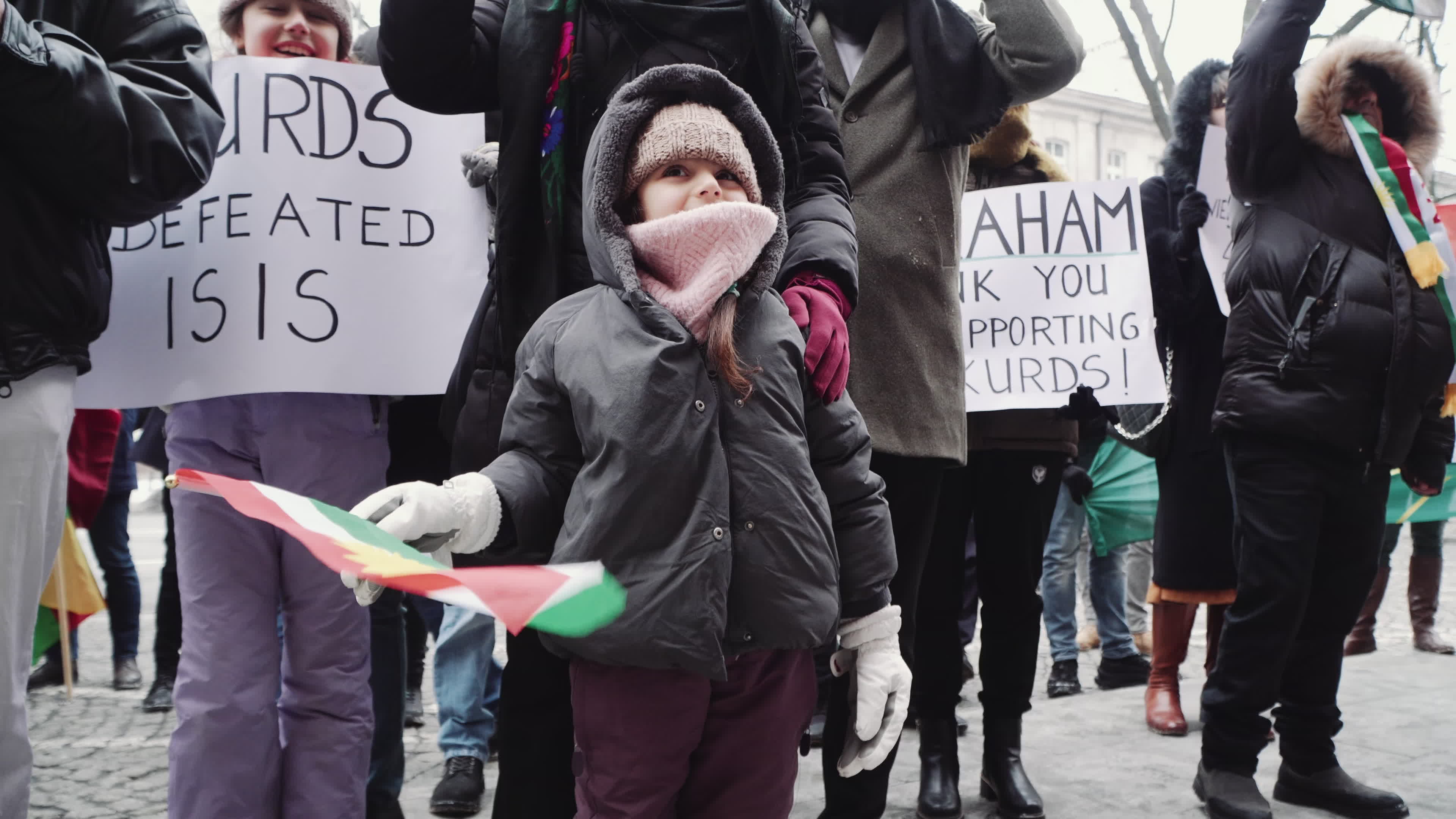 Kurdish nationals in Warsaw rally in support of Rojava